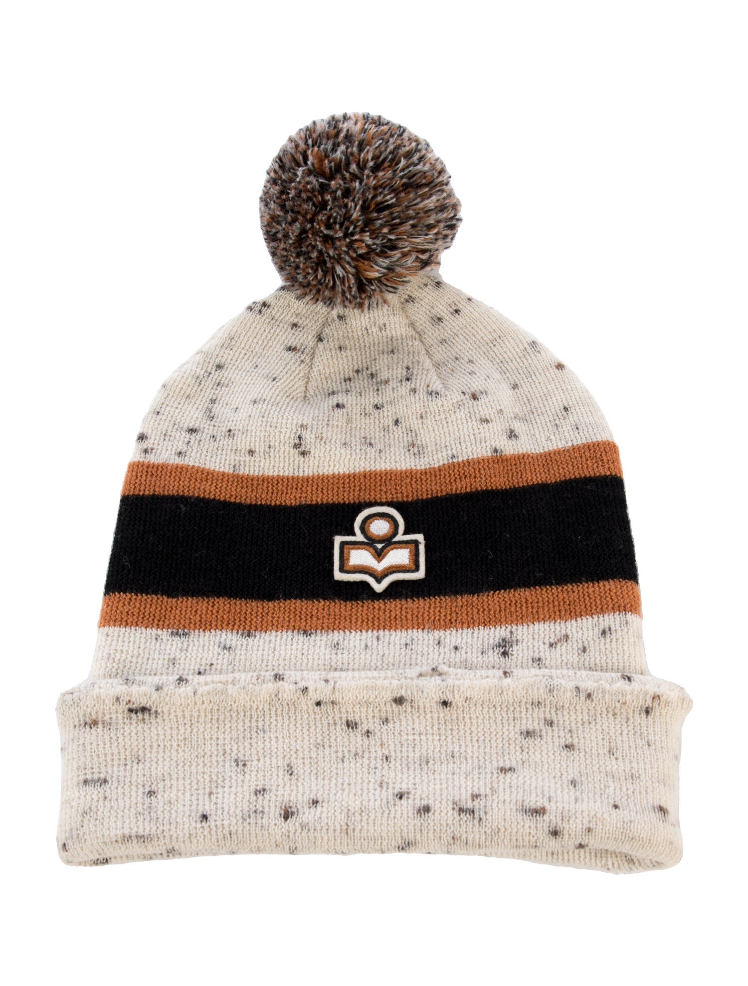 Isabel Marant pattern print embroidered beanie