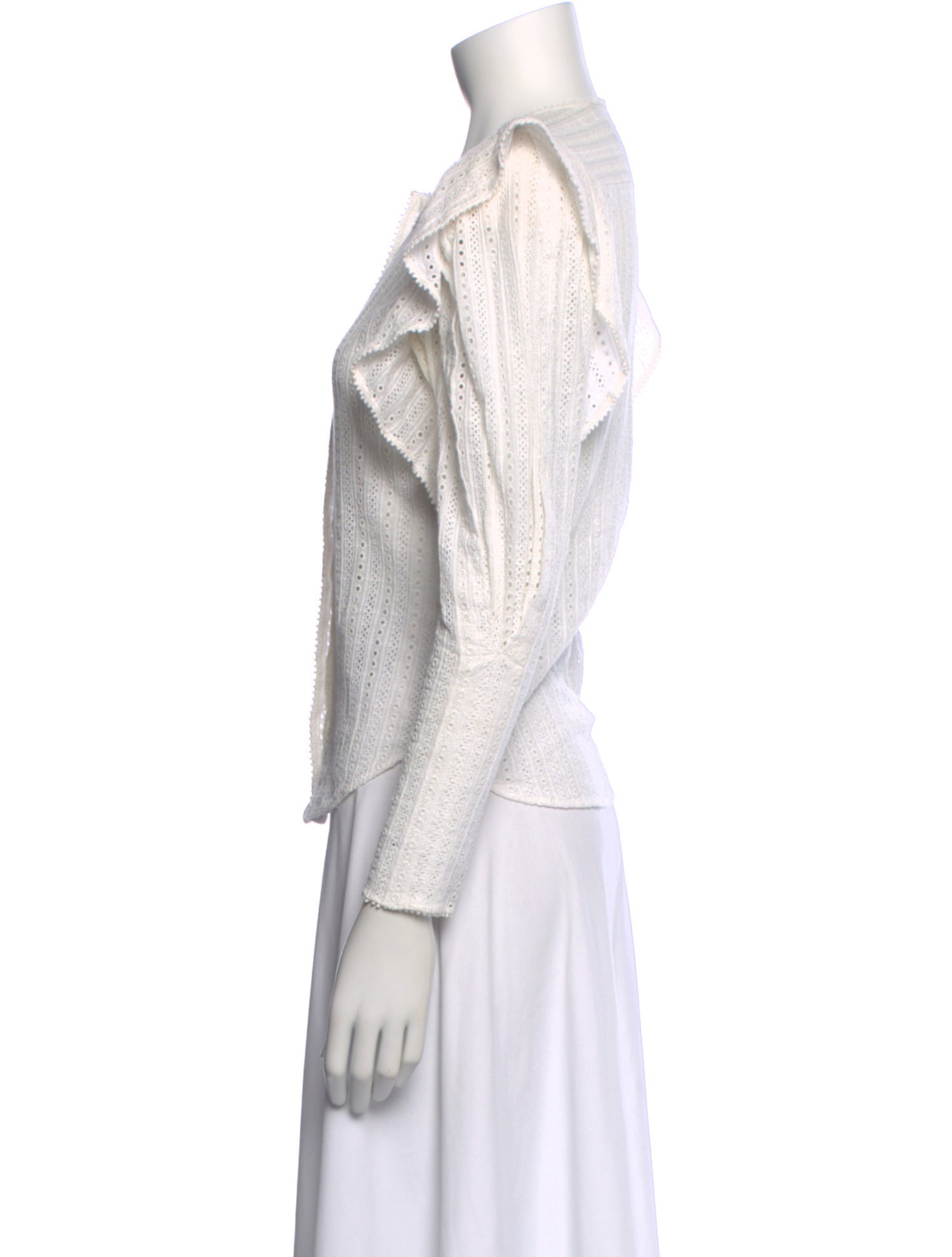 Isabel Marant Lace Pattern Crew Neck Blouse