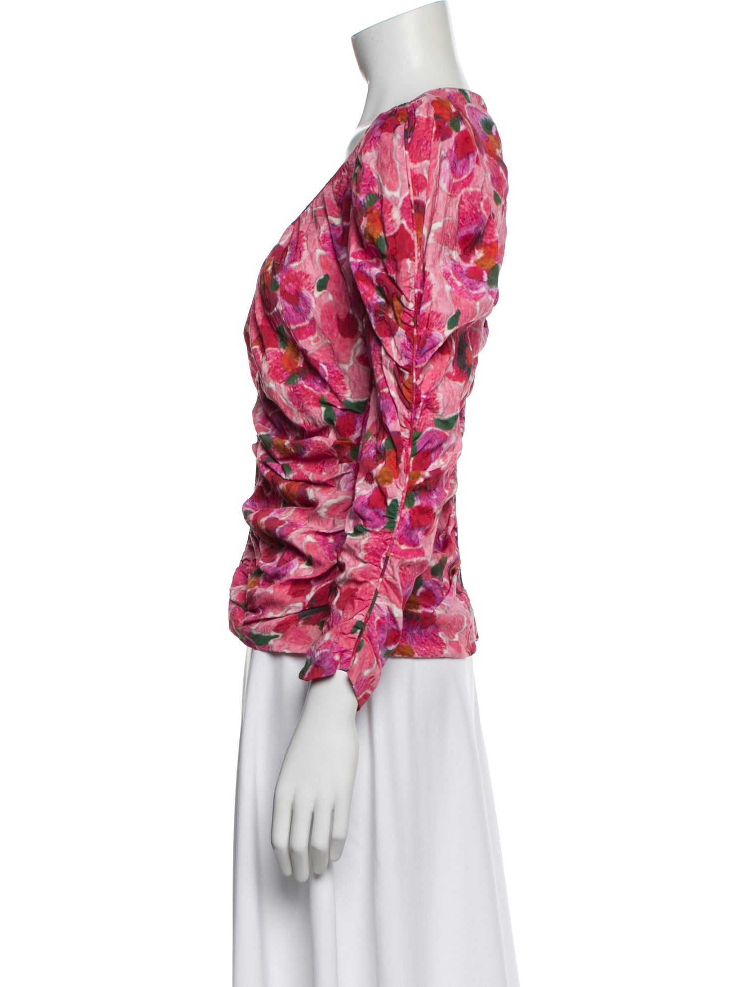 Isabel Marant Floral Print V-Neck Blouse