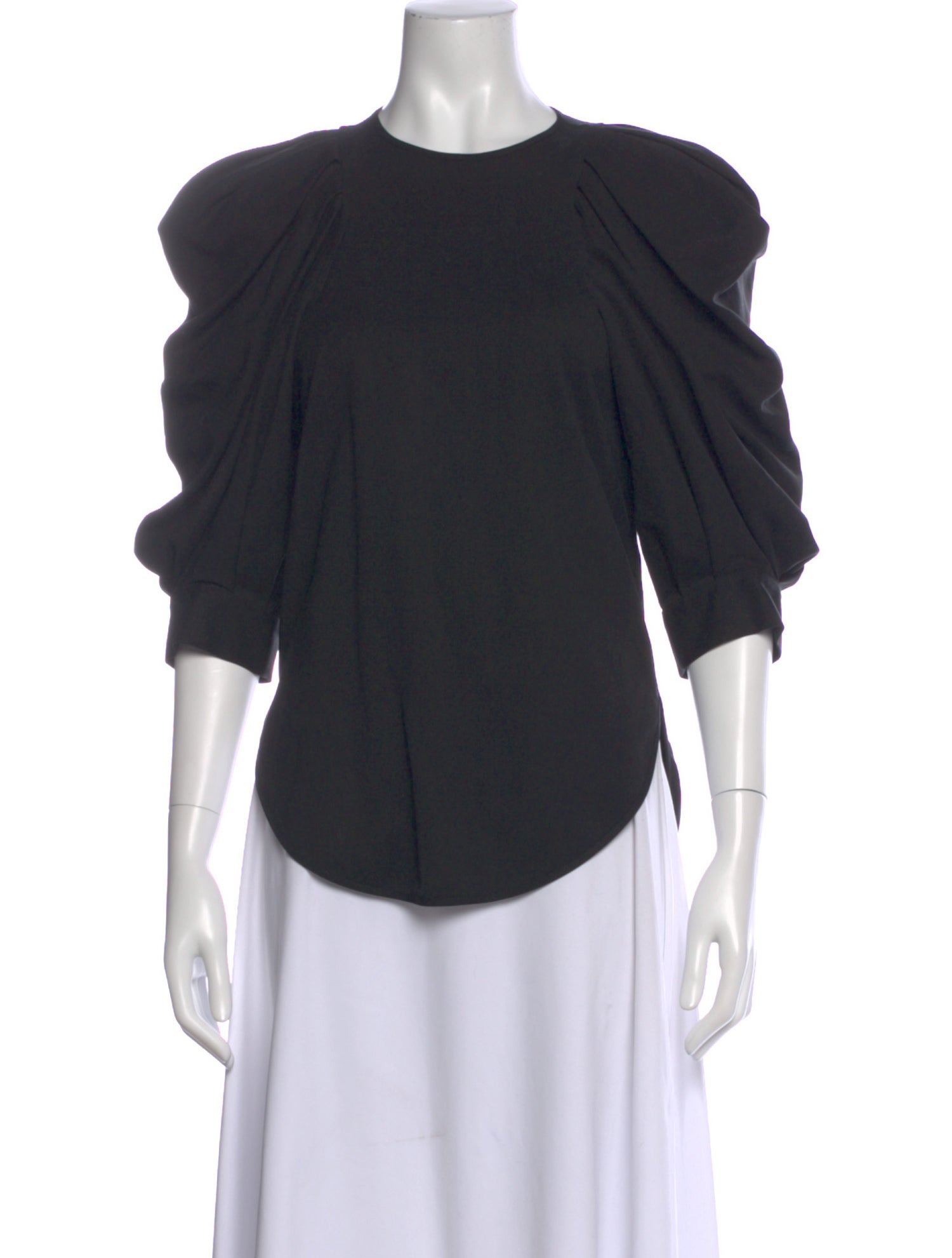 Isabel Marant Crew Neck Three-Quarter Sleeve Top