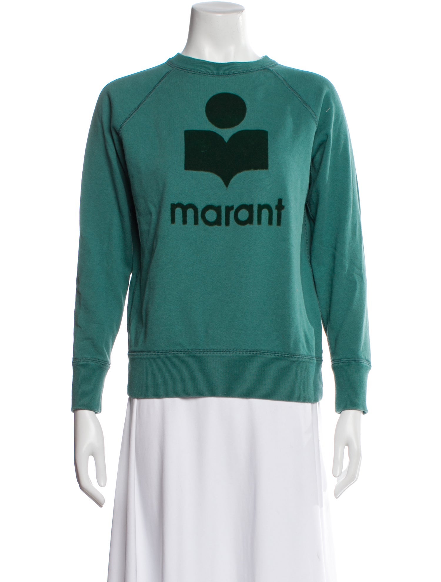 Isabel Marant Graphic Print Crew Neck Sweatshirt