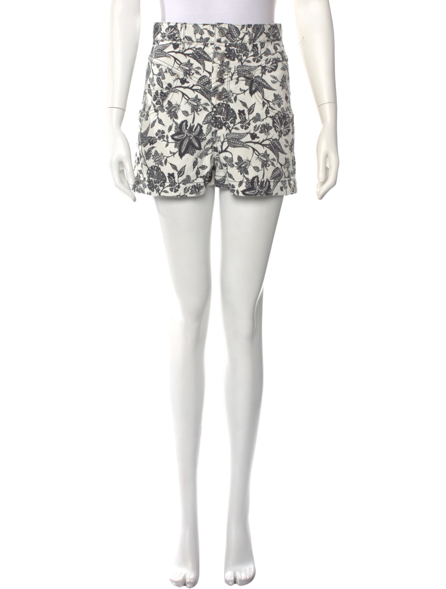 Isabel Marant Floral Print Mini Shorts w/ Tags