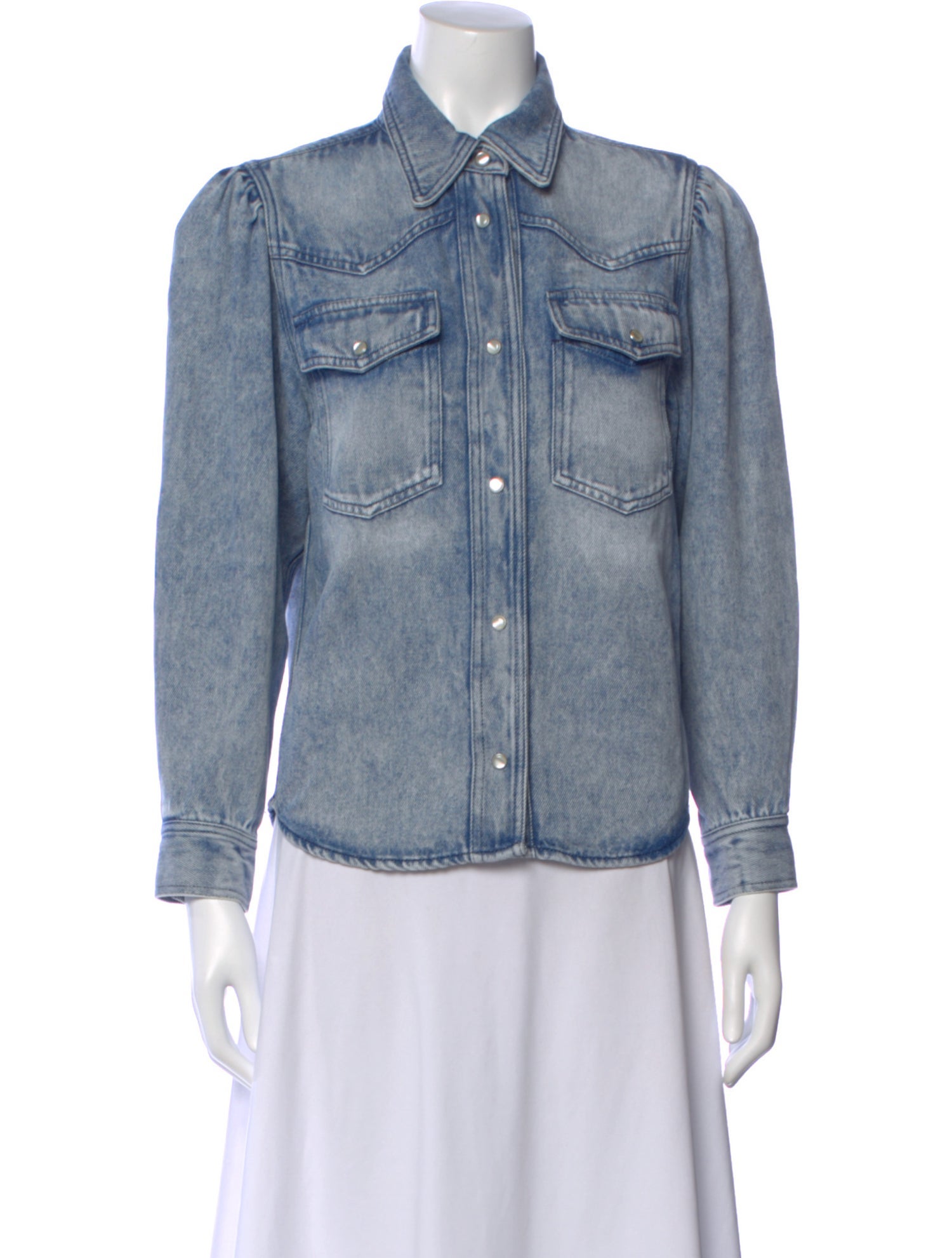 Isabel Marant Long Sleeve Button-Up Top
