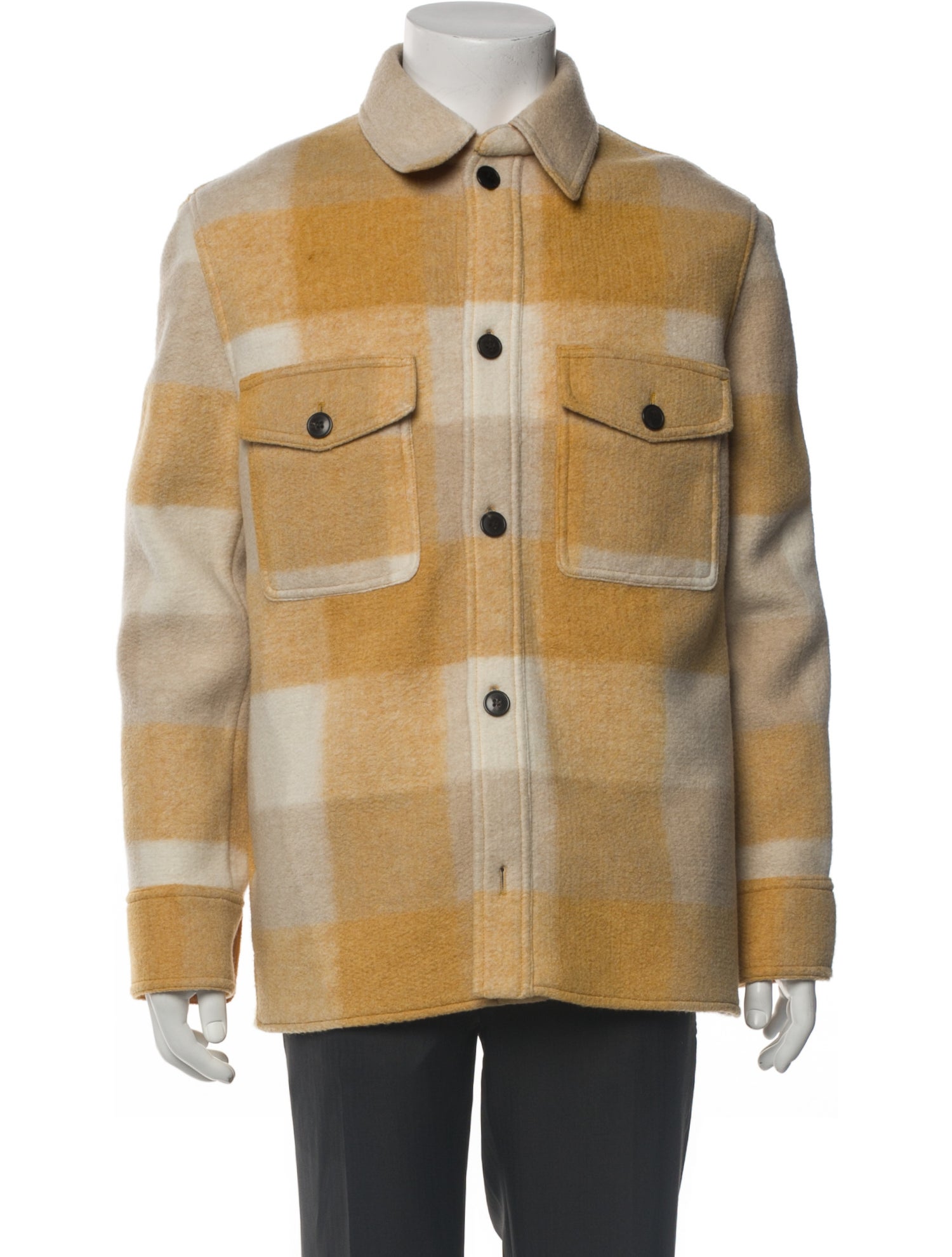 Isabel Marant Plaid Print Utility Jacket