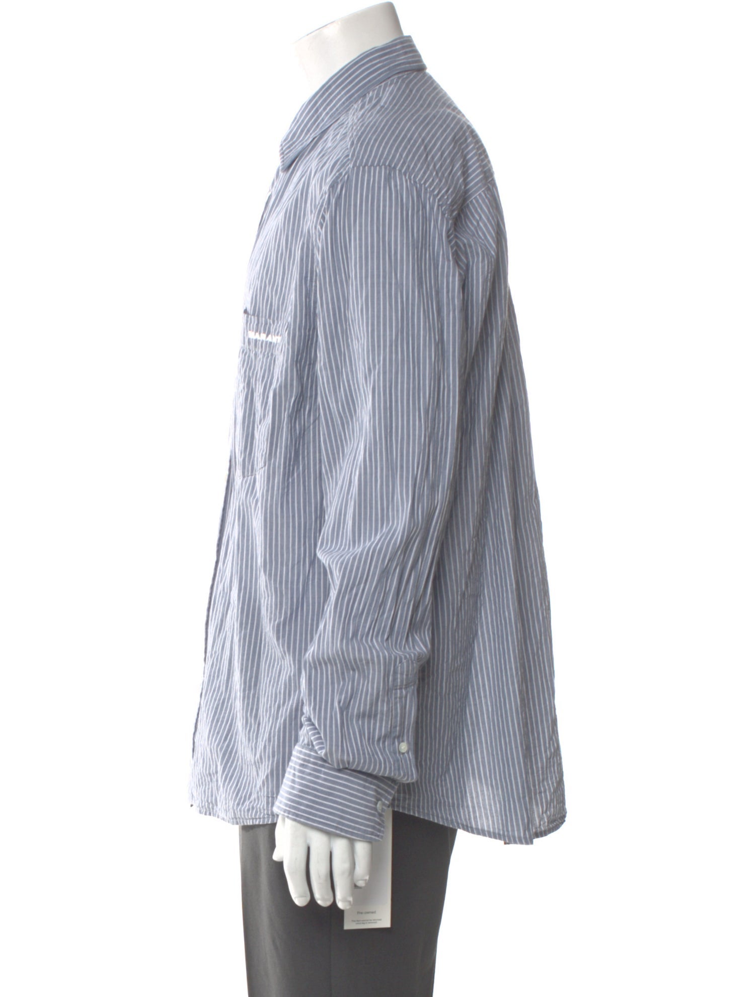 Isabel Marant Striped Long Sleeve Dress Shirt