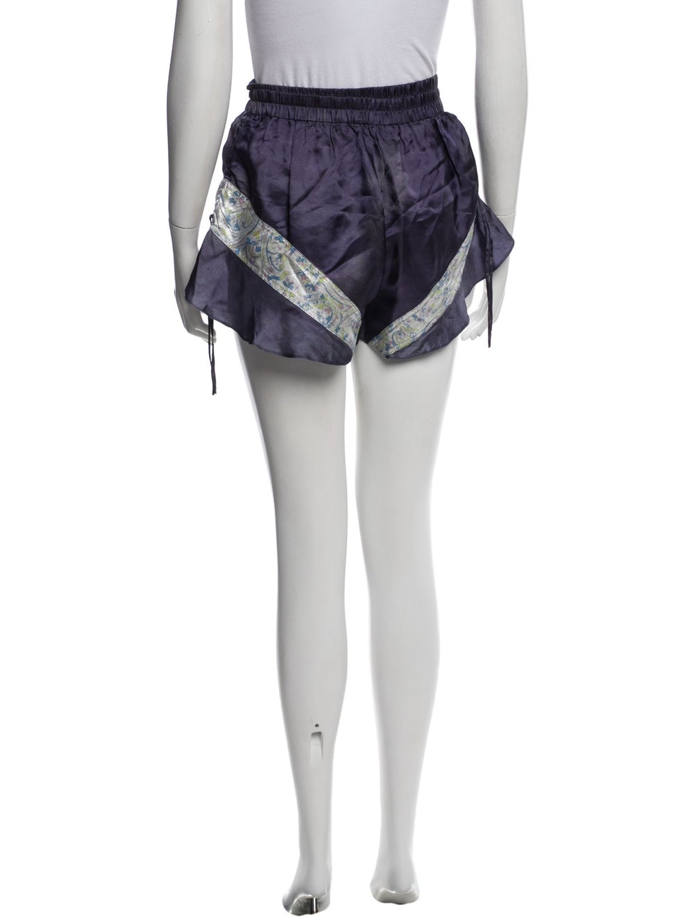 Isabel Marant Colorblock Pattern Mini Shorts - image 3