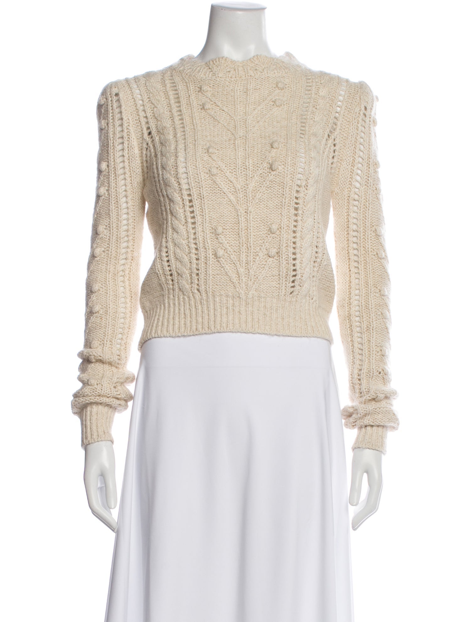 Isabel Marant Lace Pattern Crew Neck Pullover