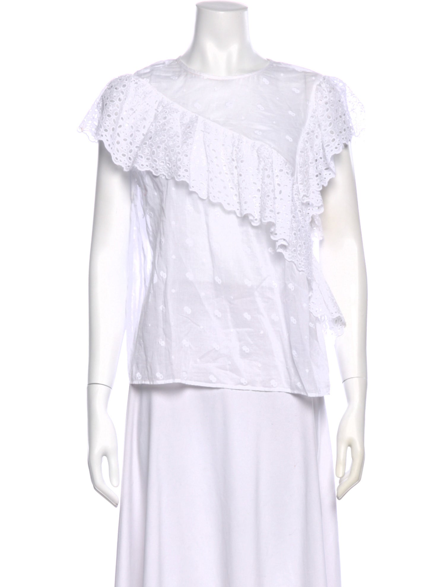 Isabel Marant Crew Neck Short Sleeve Blouse