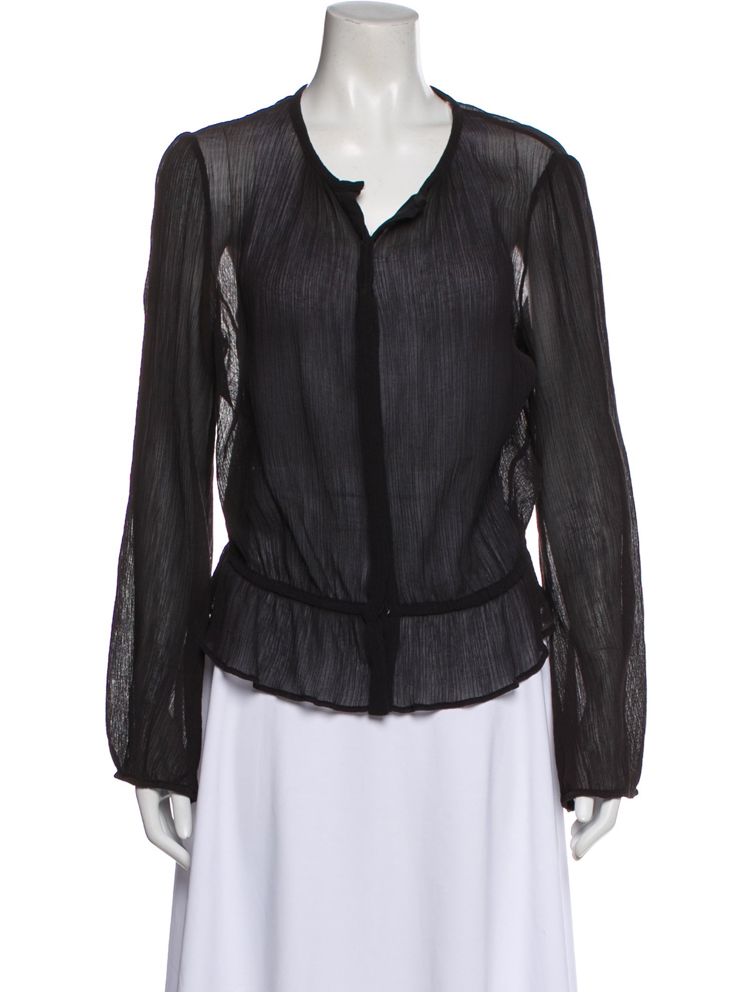 Isabel Marant V-Neck Long Sleeve Blouse