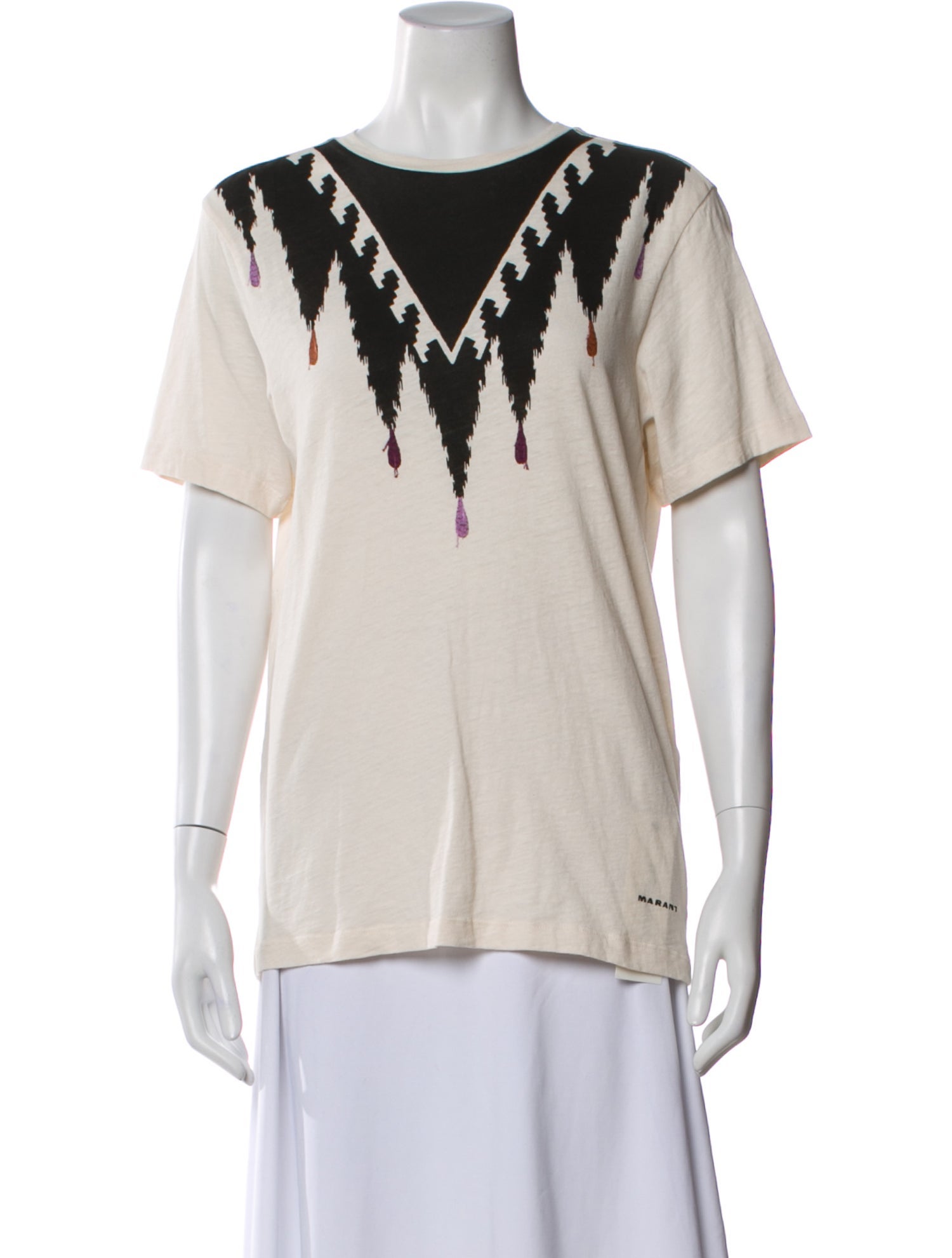 Isabel Marant Graphic Print Crew Neck T-Shirt w/ Tags