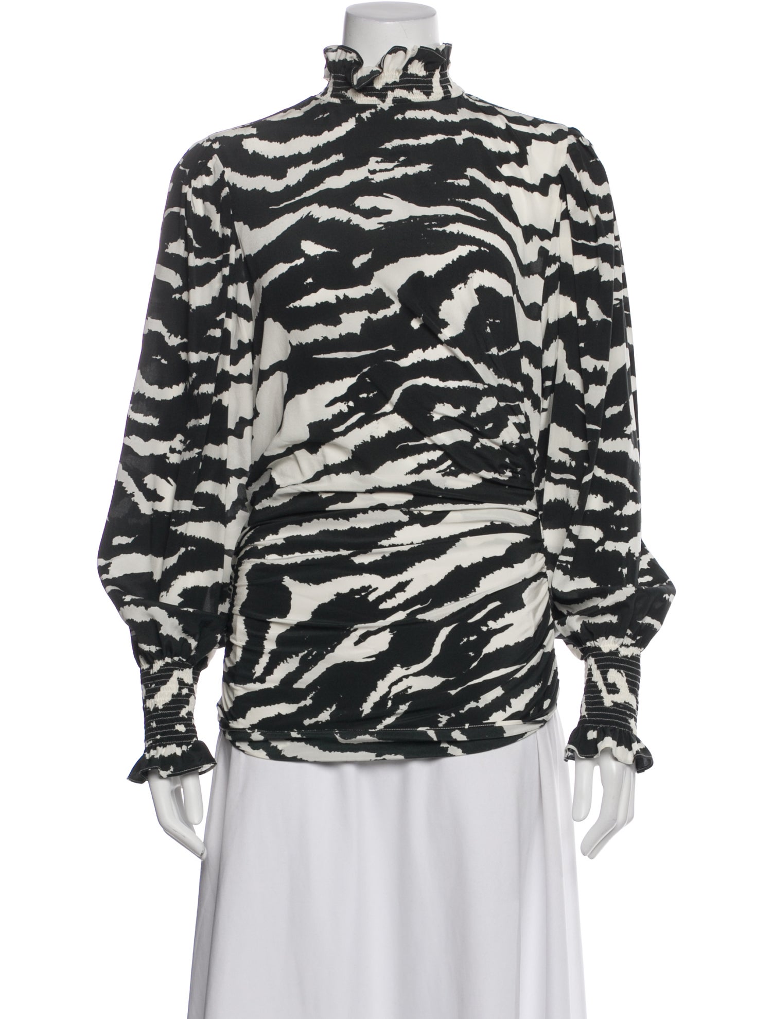 Isabel Marant Silk Animal Print Blouse