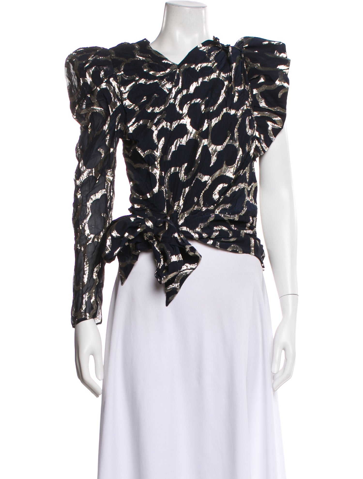 Isabel Marant Patterned V-Neck Blouse