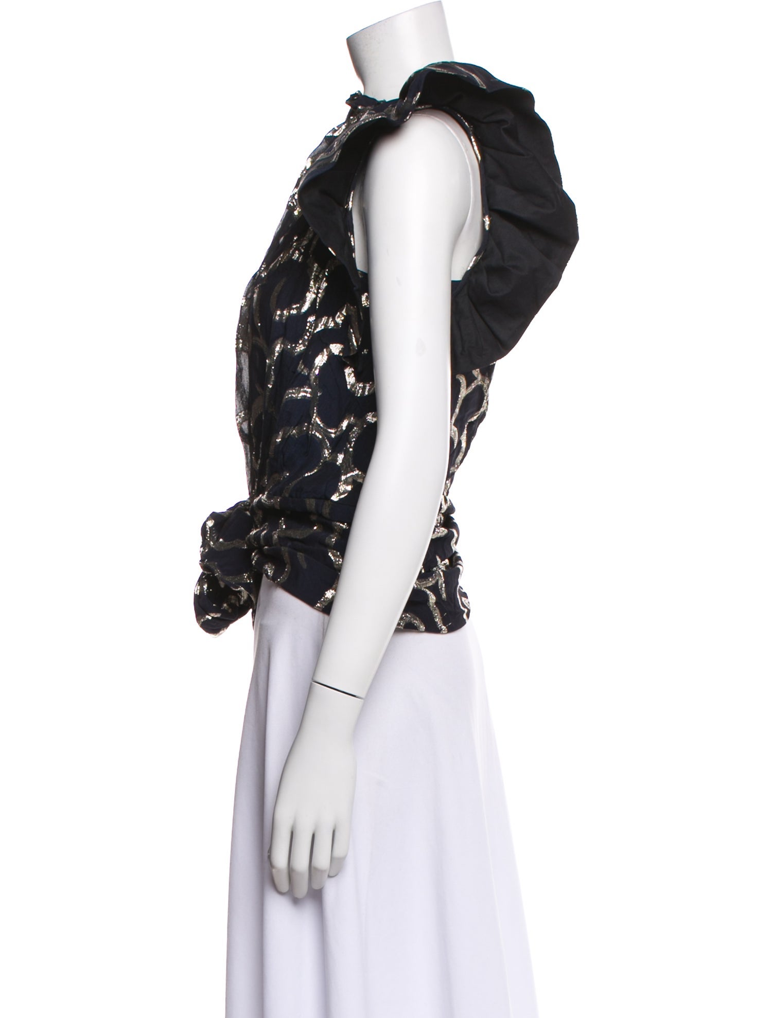 Isabel Marant Patterned V-Neck Blouse