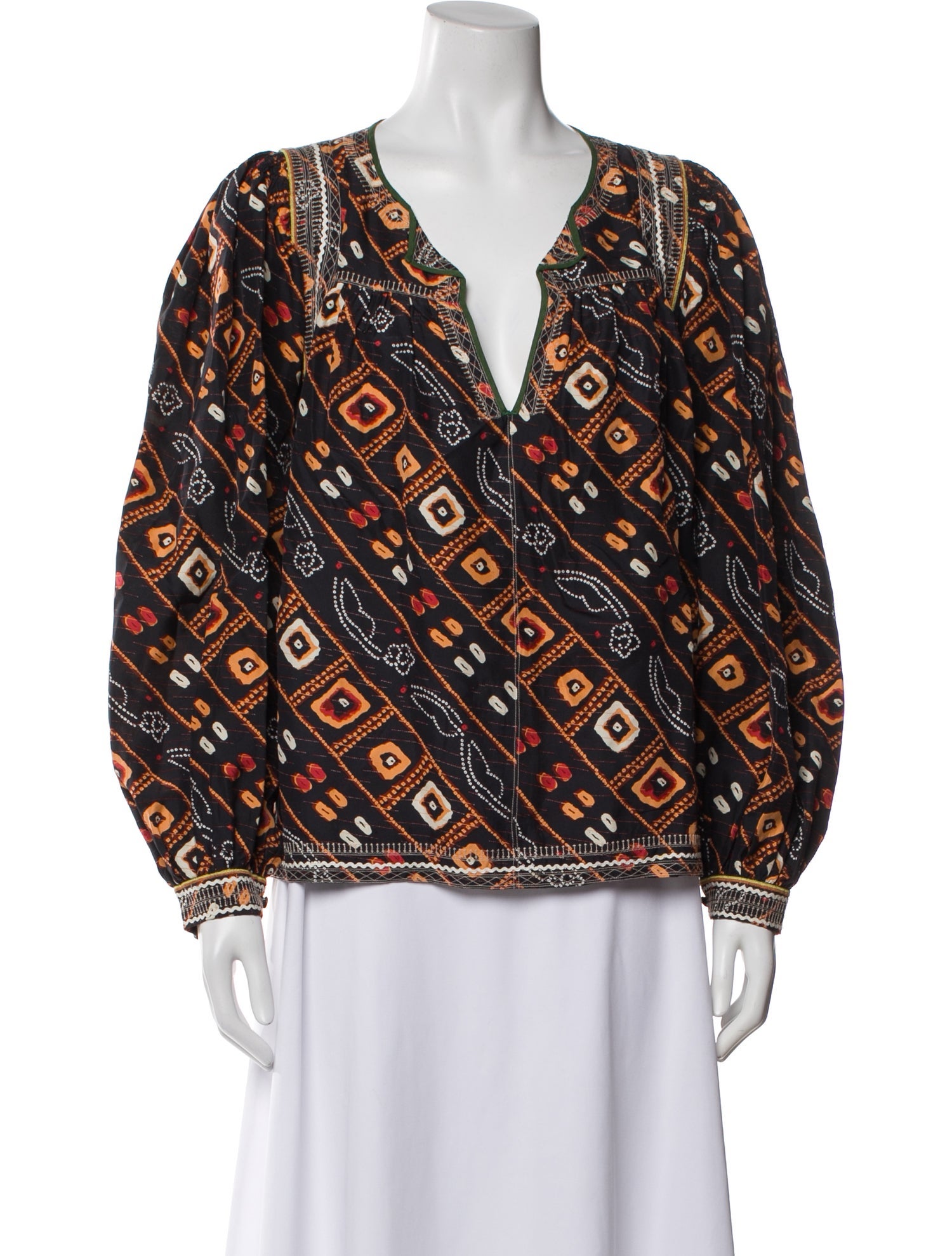 Isabel Marant Silk Patterned Blouse