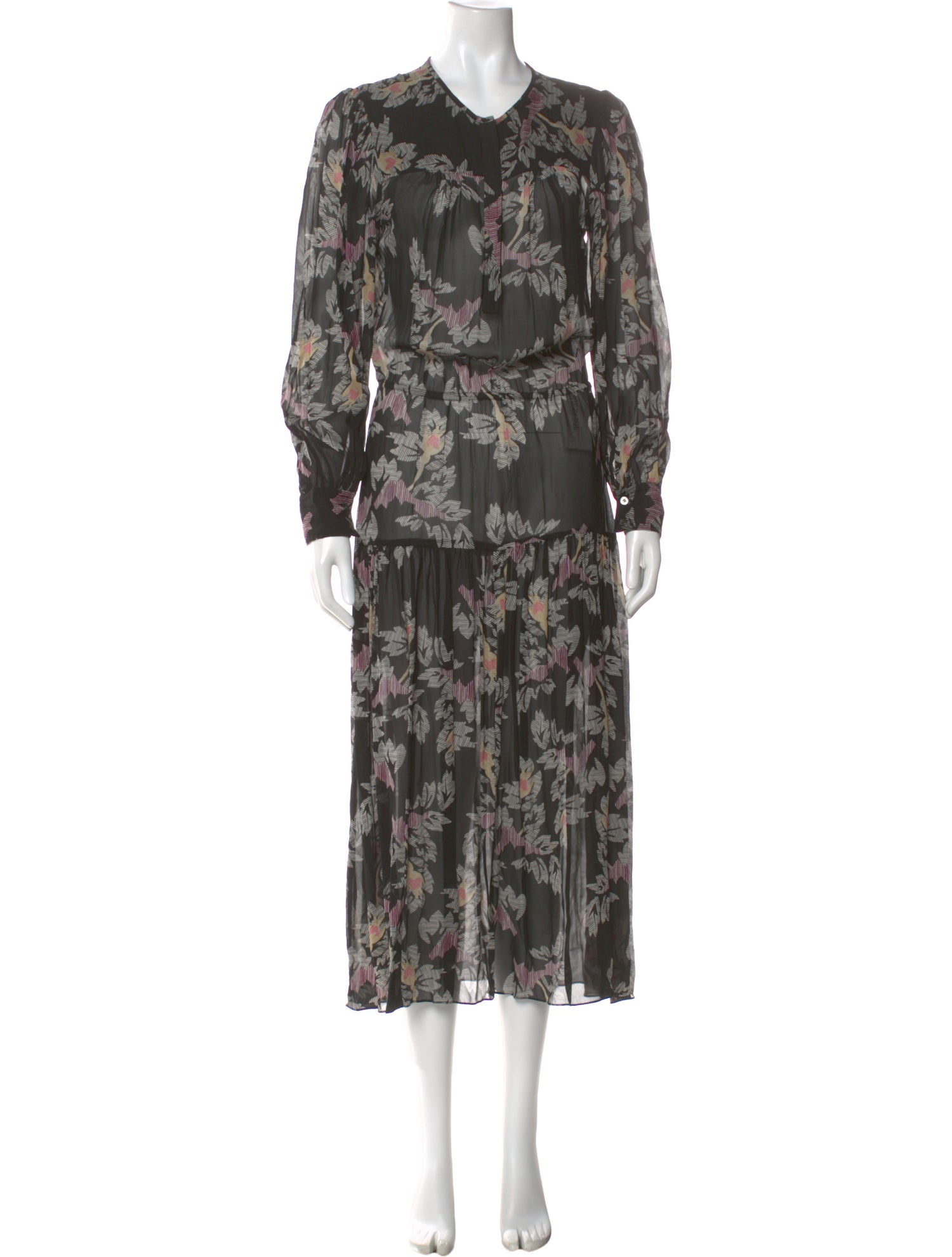 Isabel Marant Floral Print Long Dress