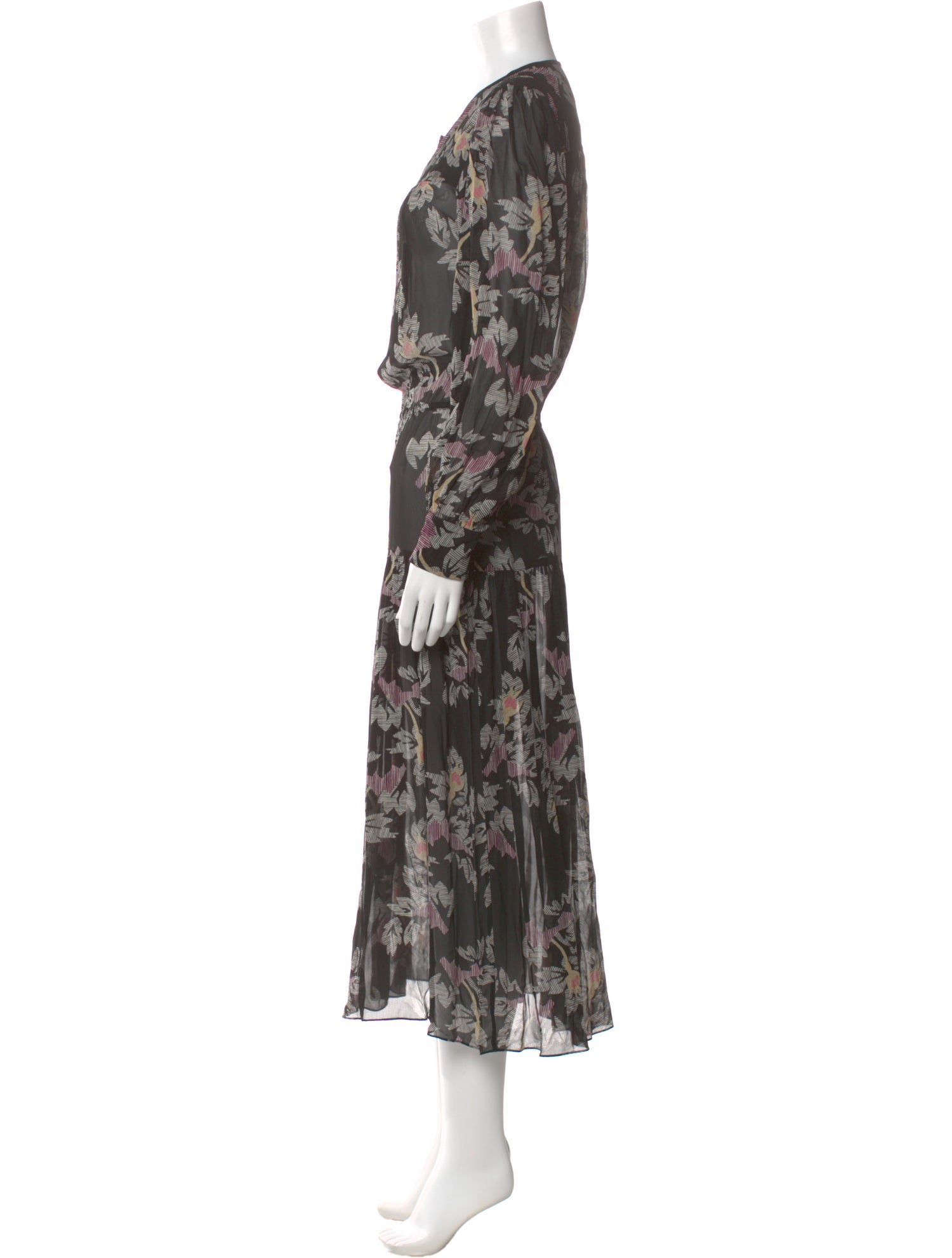 Isabel Marant Floral Print Long Dress