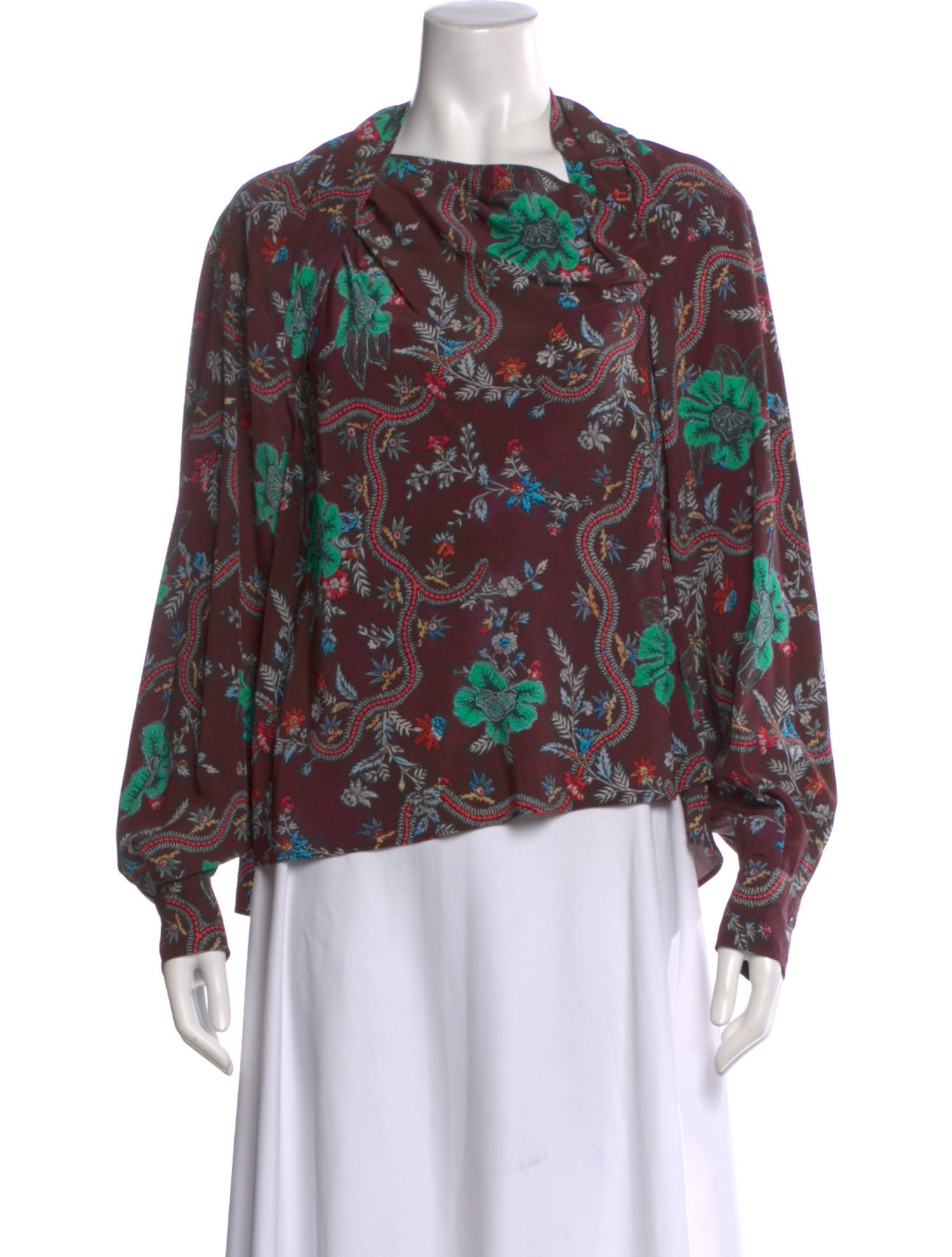 Isabel Marant Silk Floral Print Blouse