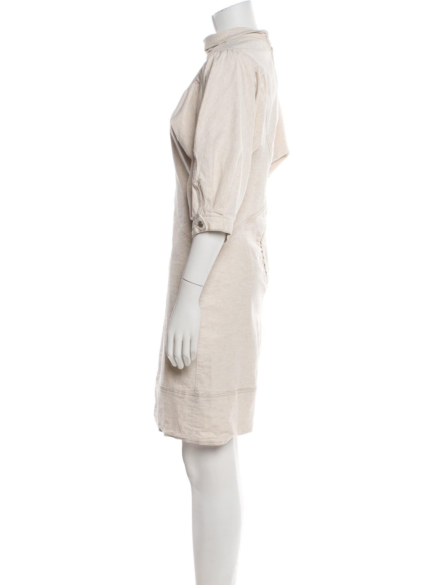Isabel Marant Mock Neck Knee-Length Dress
