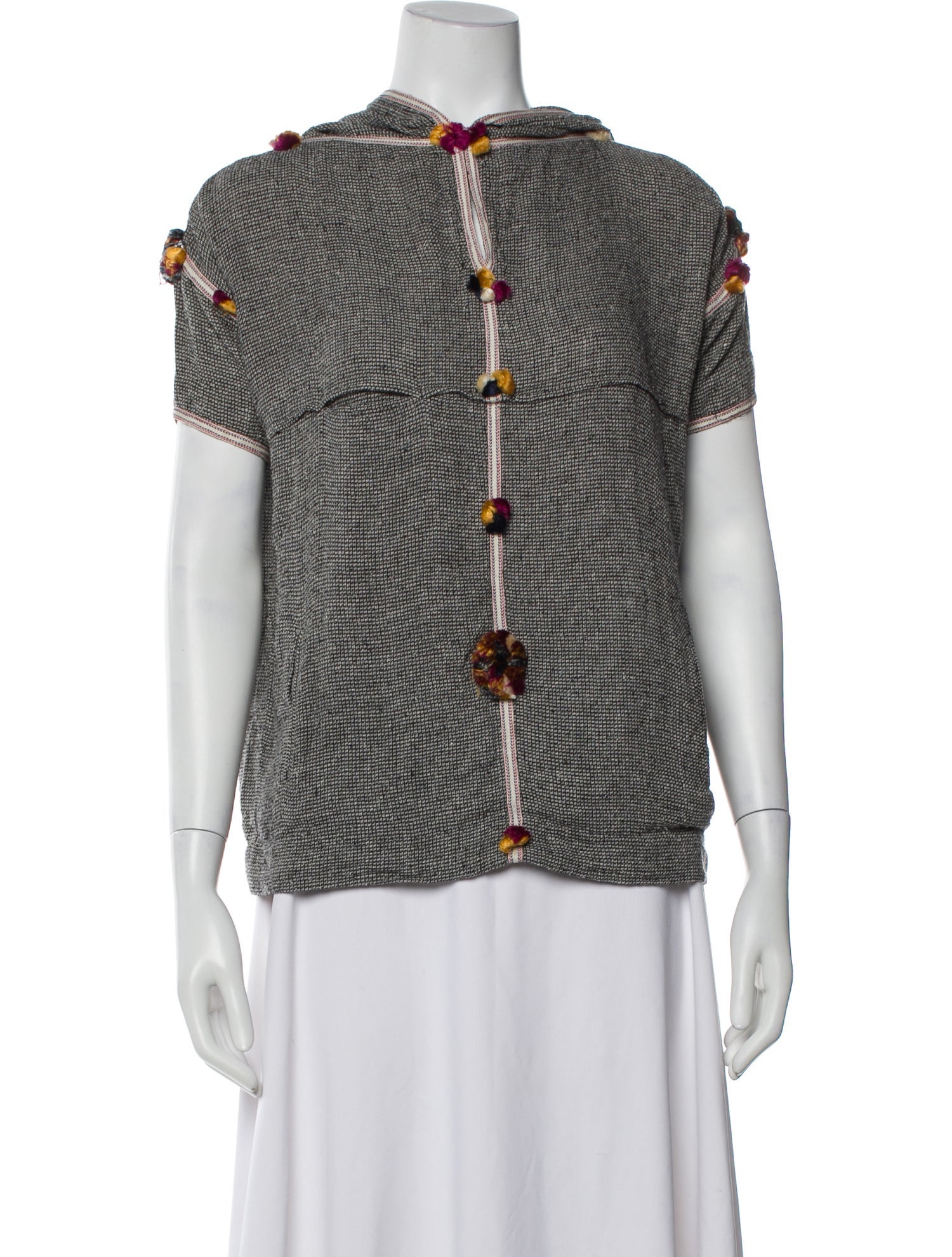 Isabel Marant Silk Crew Neck Top