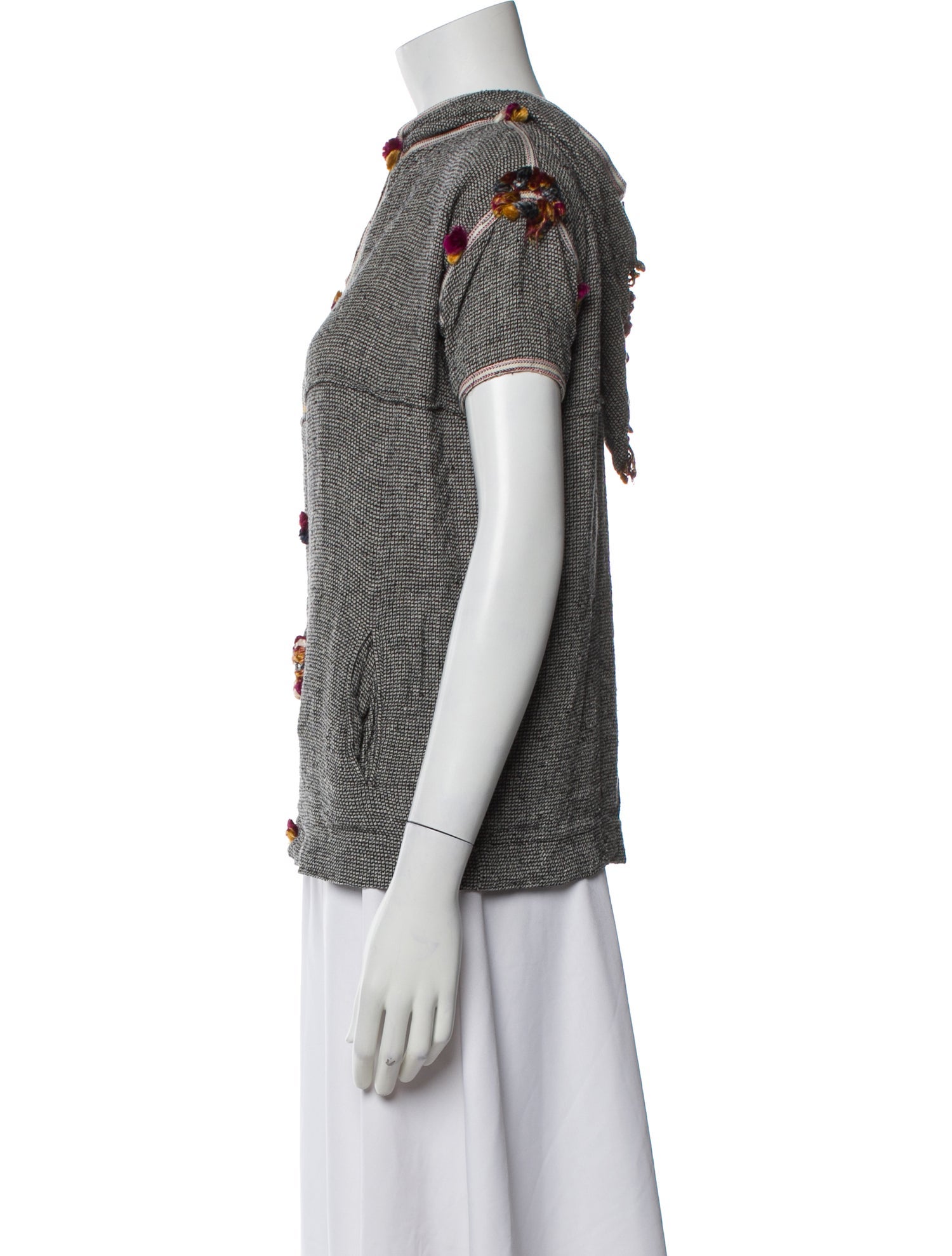 Isabel Marant Silk Crew Neck Top