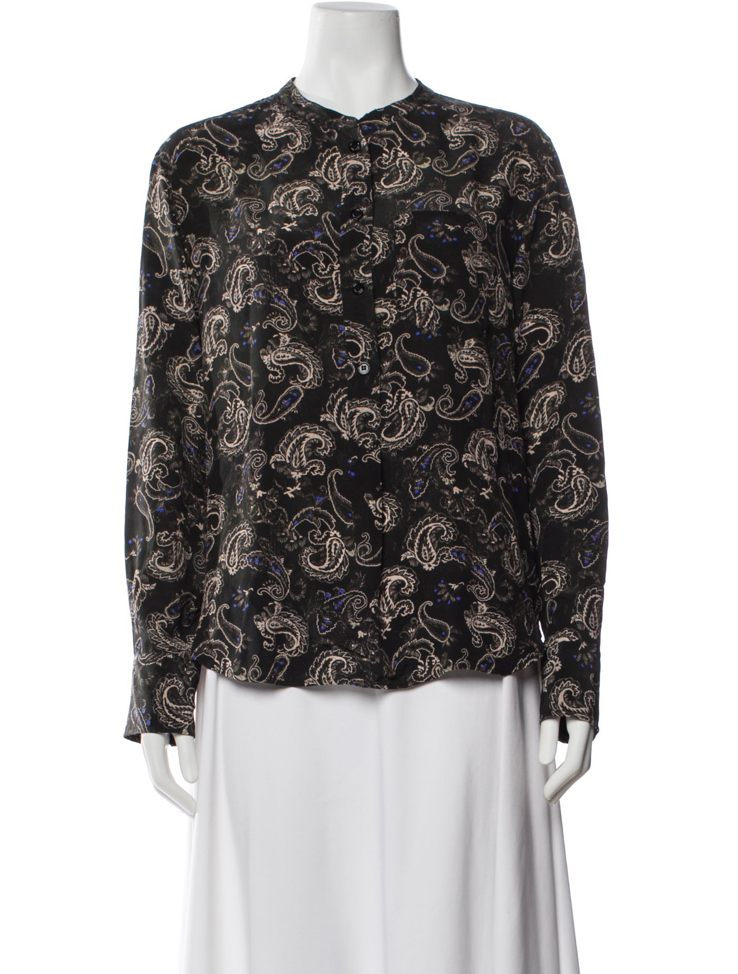 Isabel Marant Silk Paisley Print Top