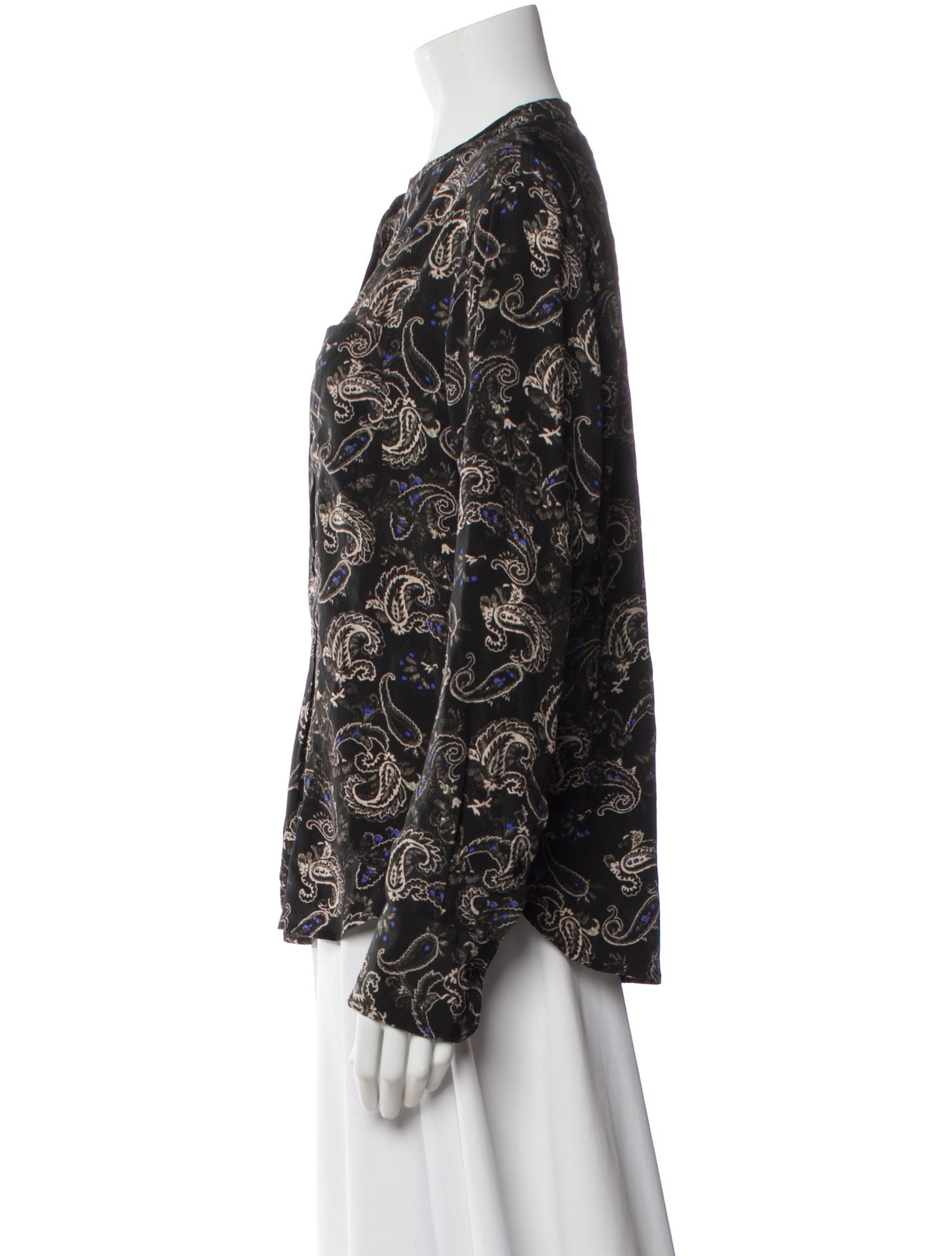 Isabel Marant Silk Paisley Print Top