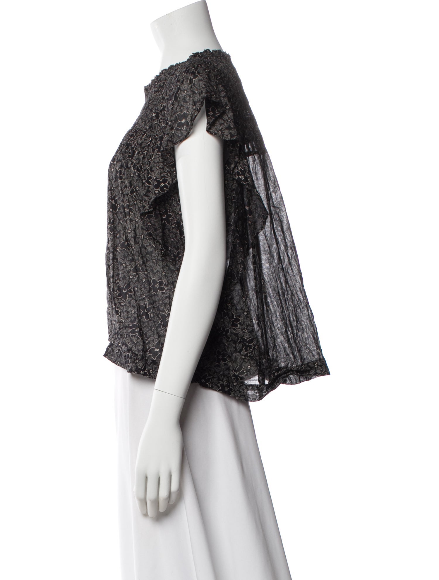 Isabel Marant Floral Print Crew Neck Top