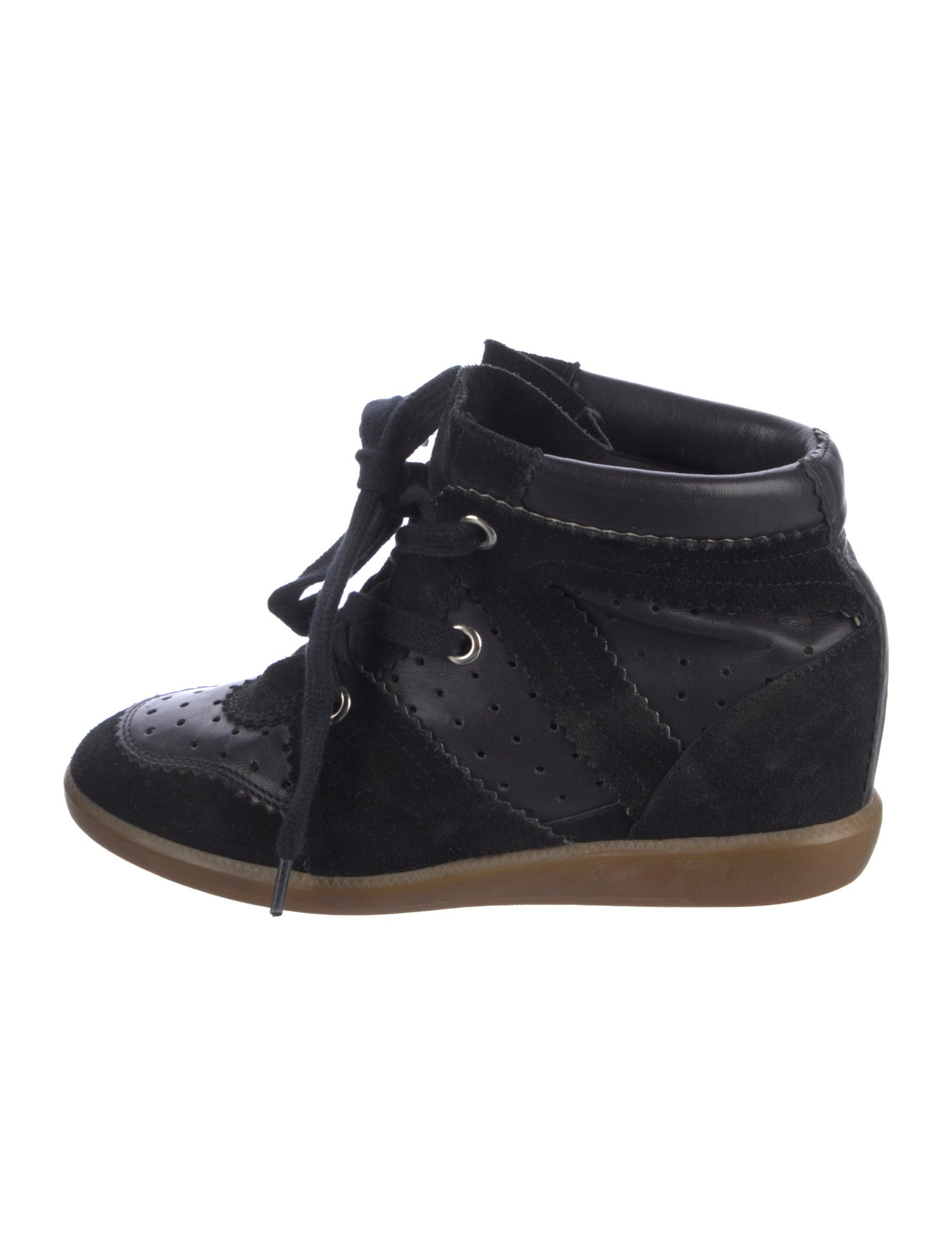 Isabel Marant Suede Wedge Sneakers