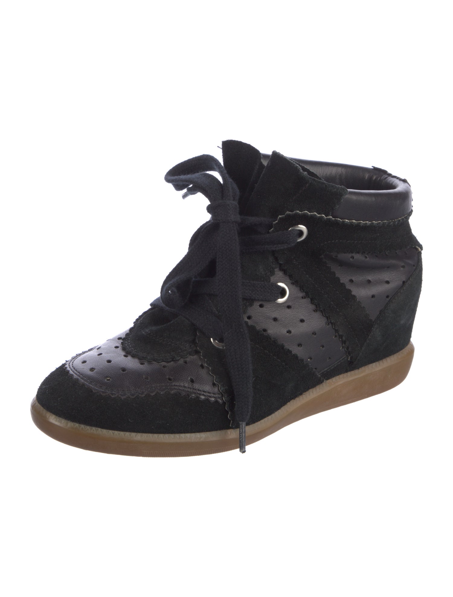 Isabel Marant Suede Wedge Sneakers