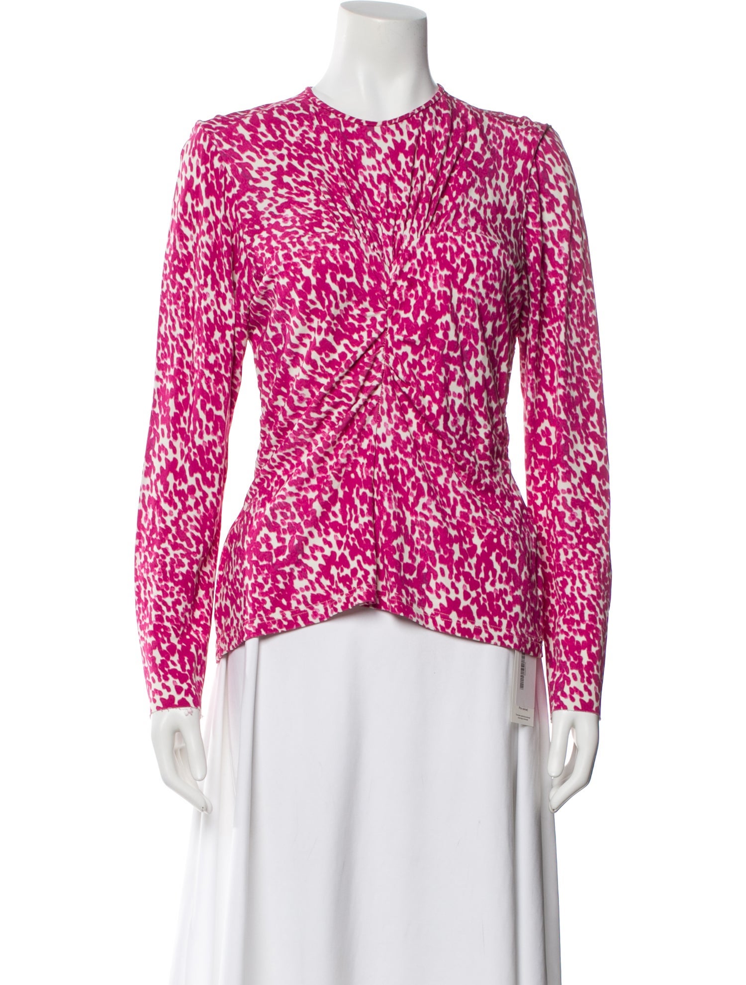 Isabel Marant Animal Print Crew Neck Top