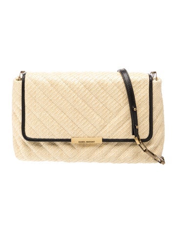 Pre-owned Isabel Marant Raffia Shoulder Bag In Neutral