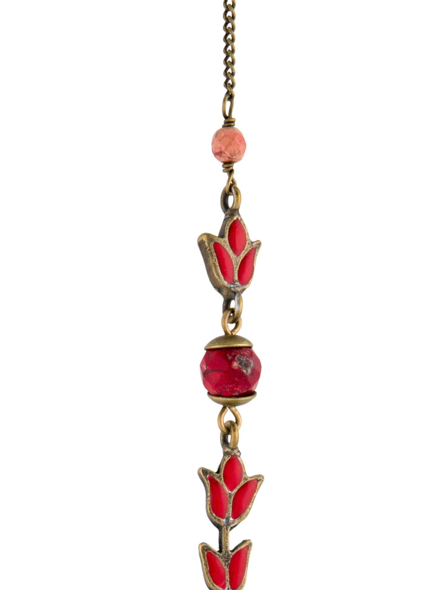 Isabel Marant Enamel & Stone Long Bead Necklace