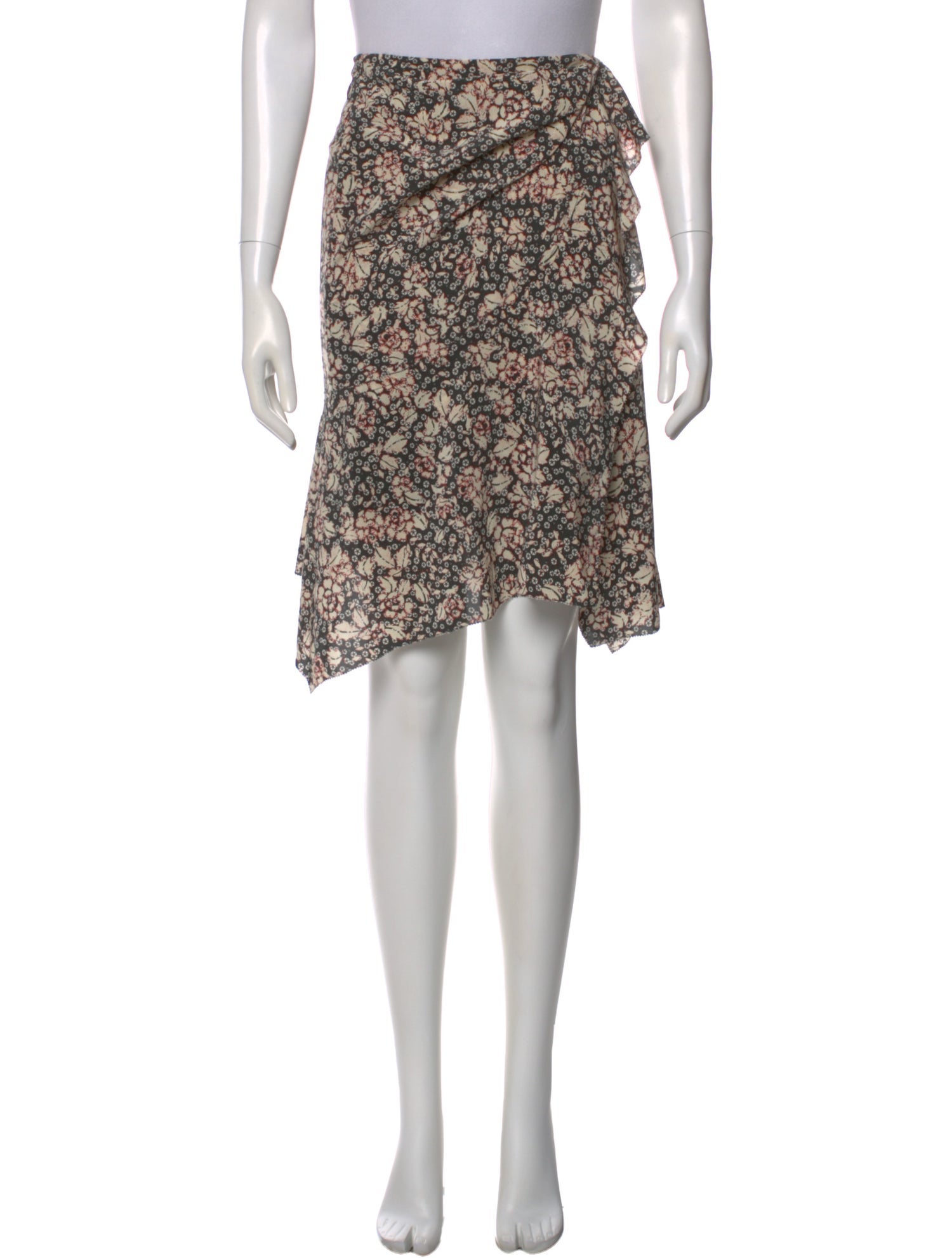 Isabel Marant Silk Knee-Length Skirt