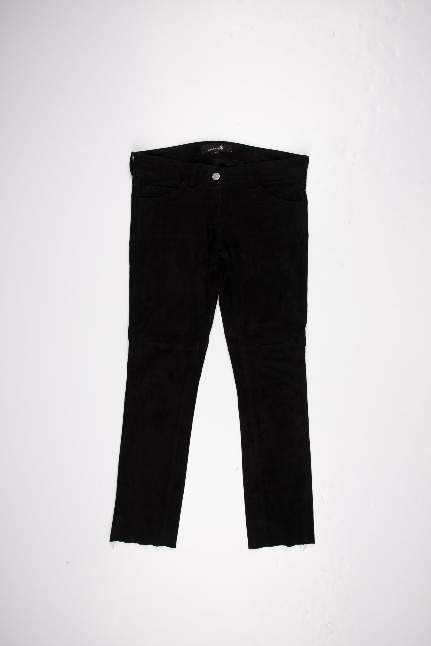 Isabel Marant Lambskin Straight Leg Pants