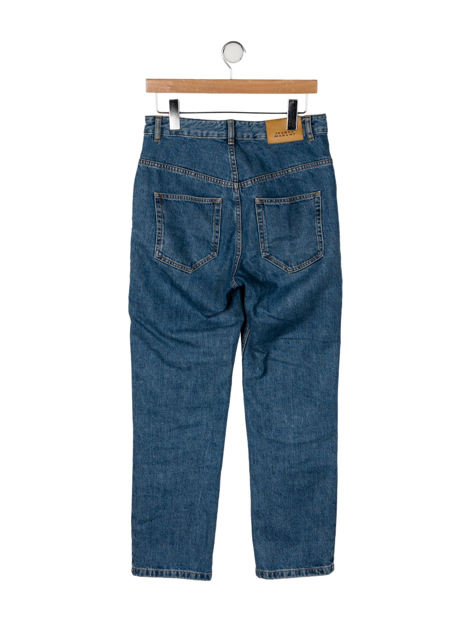 Isabel Marant High-Rise Straight Leg Jeans