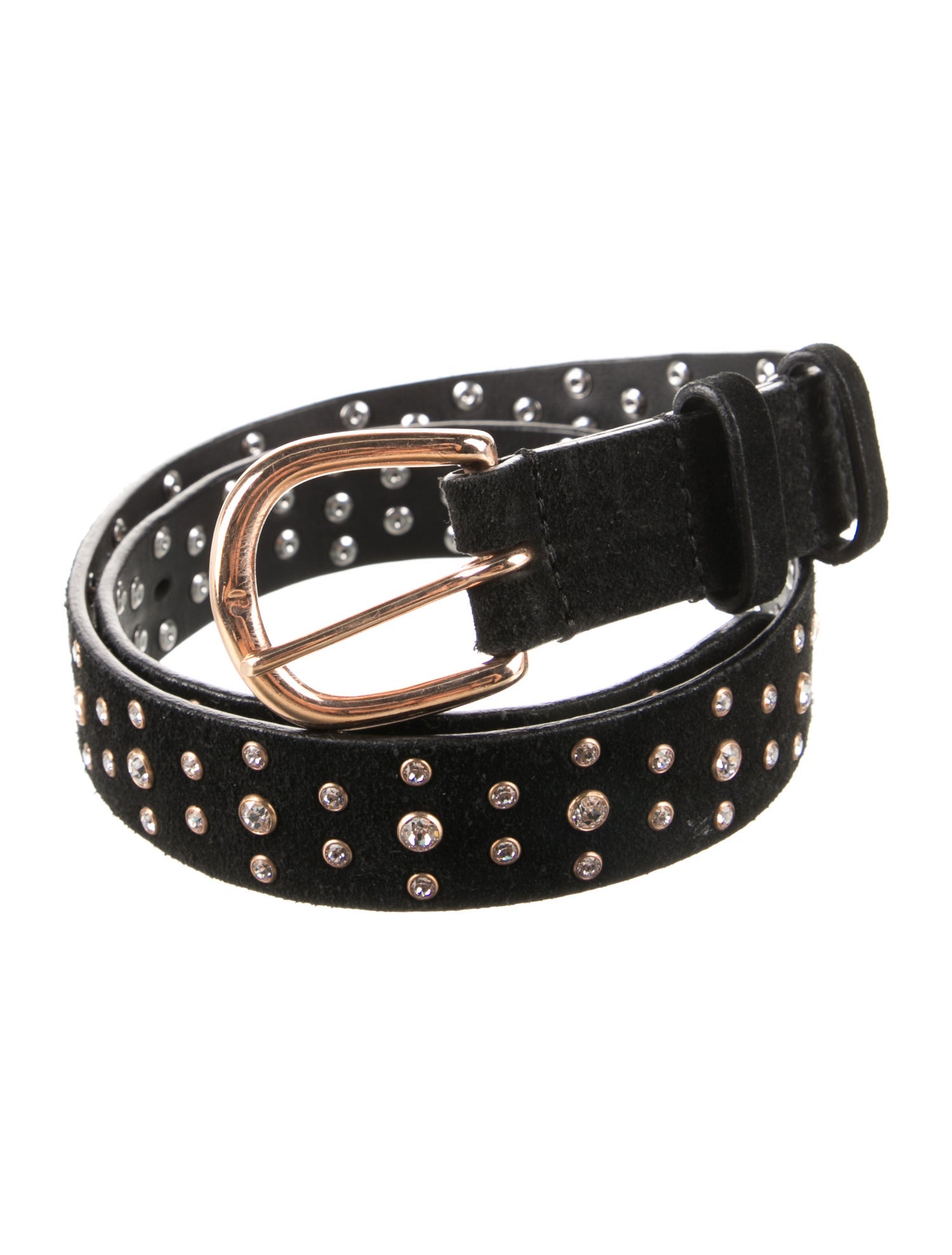 Isabel Marant Suede Crystal Embellishments Belt