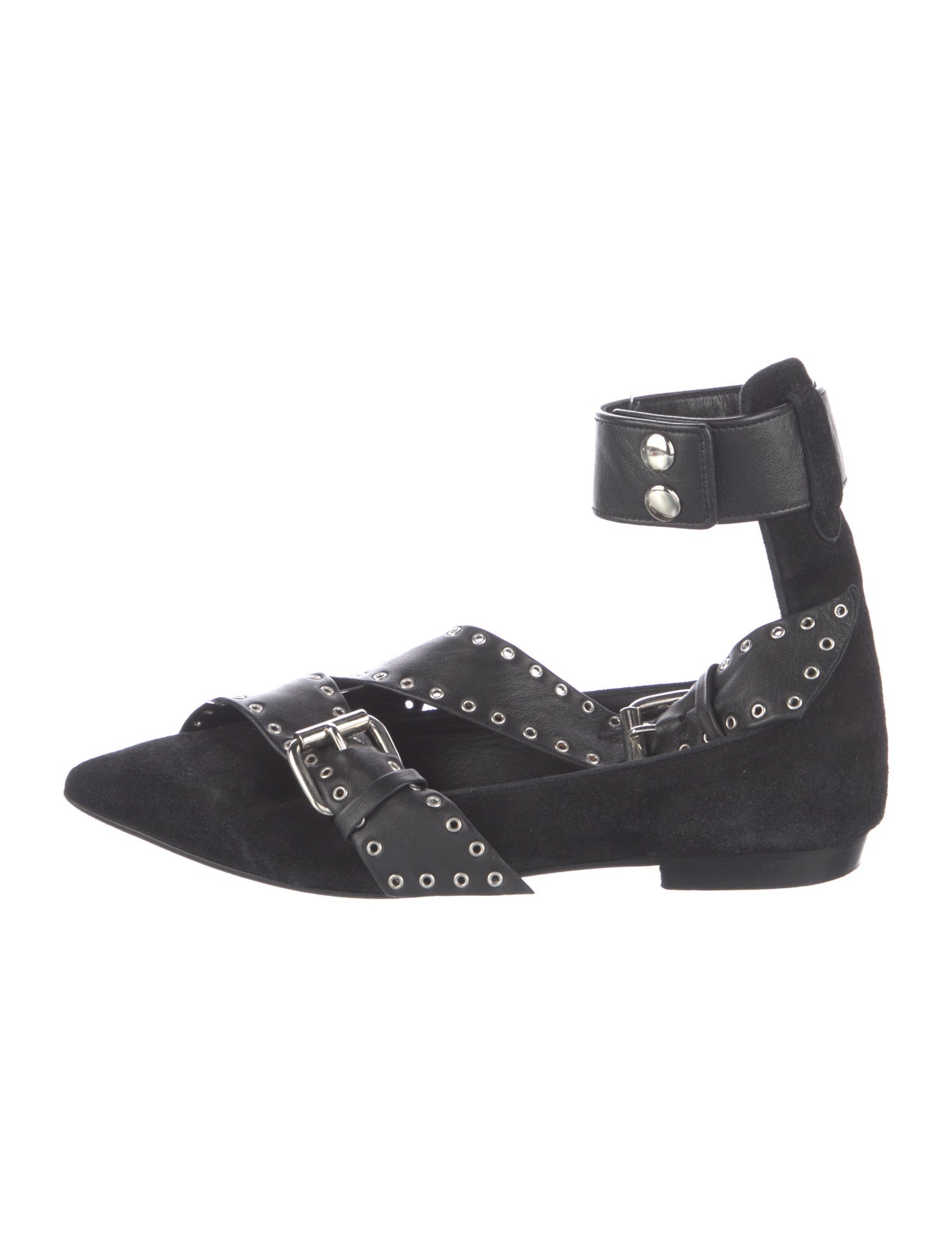 Isabel Marant Suede Studded Accents Flats