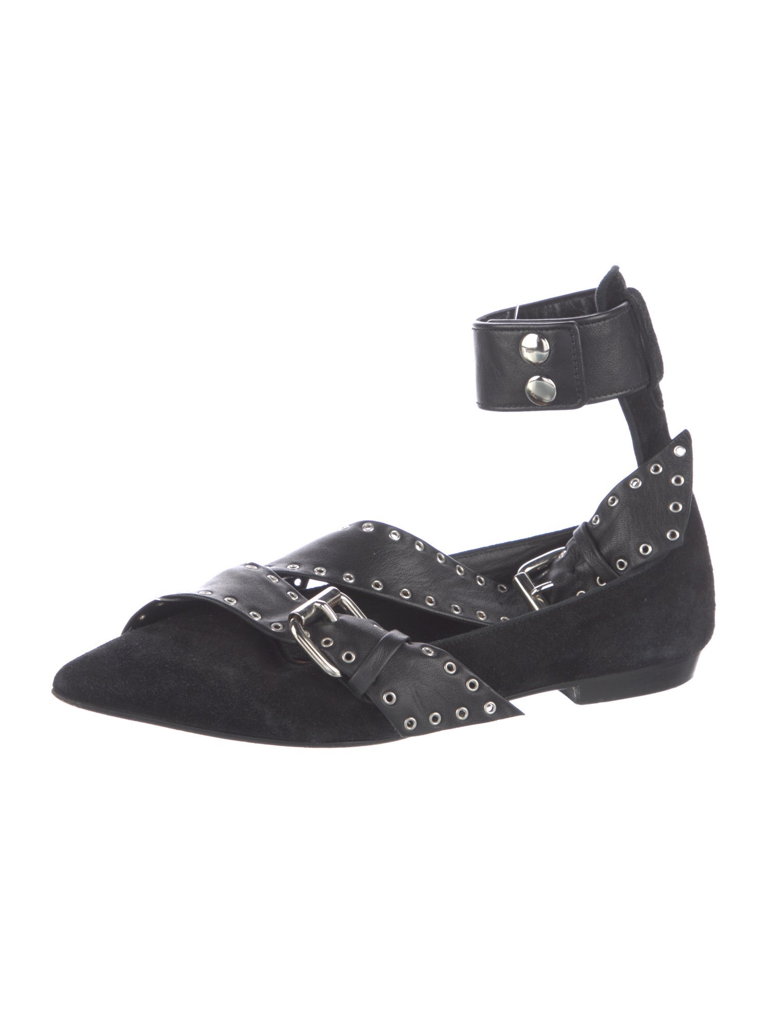 Isabel Marant Suede Studded Accents Flats