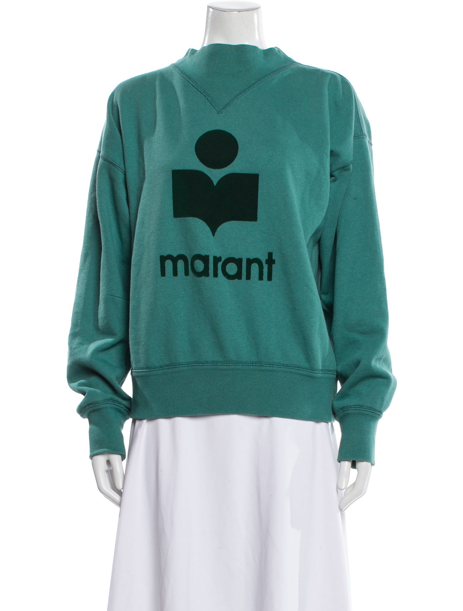 Isabel Marant Graphic Print Crew Neck Sweatshirt