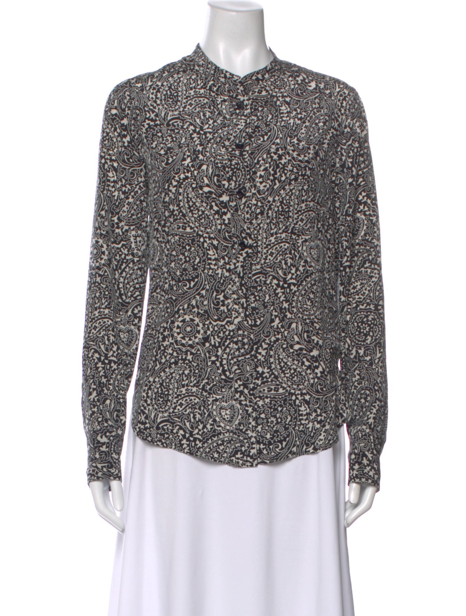 Isabel Marant Silk Paisley Print Top