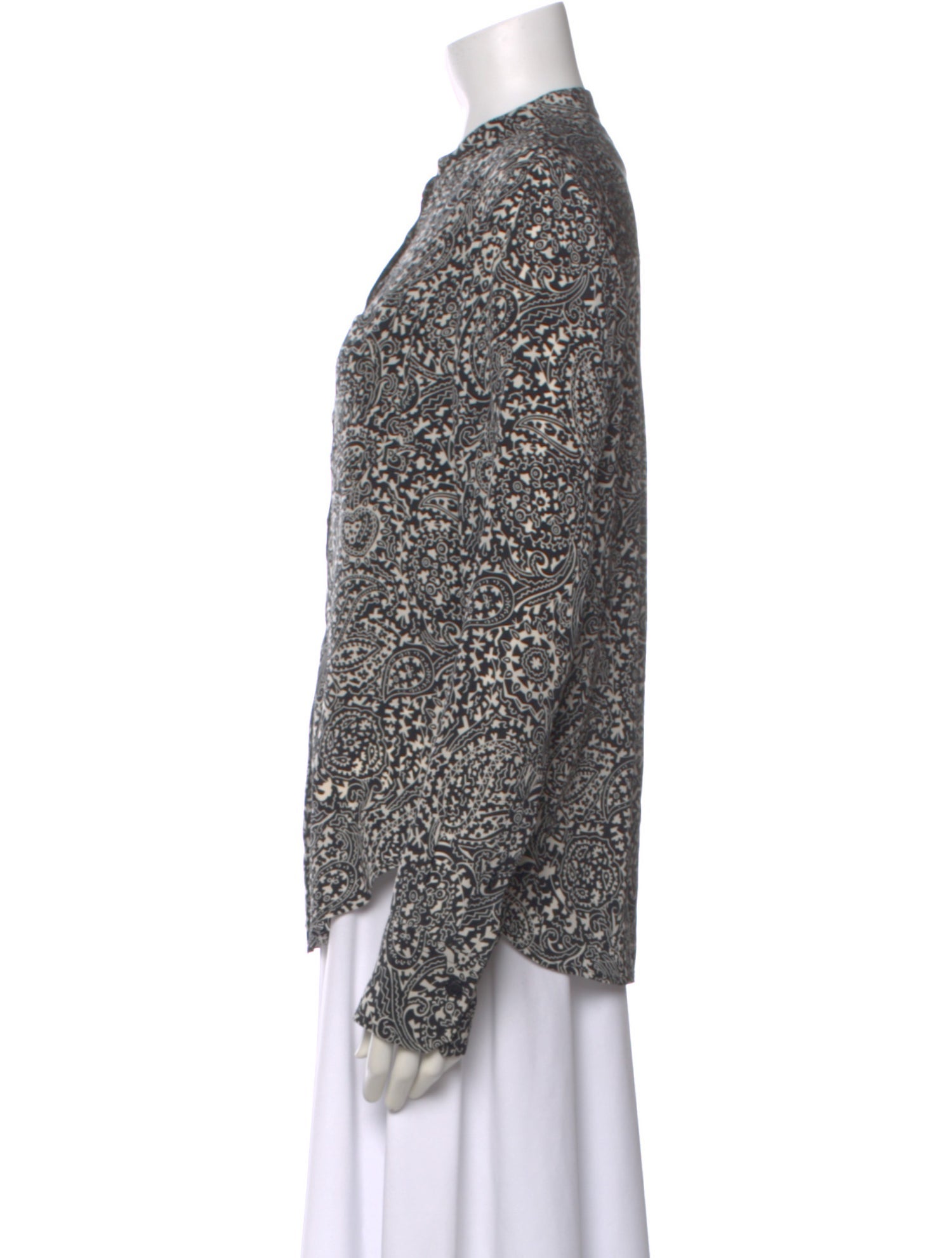 Isabel Marant Silk Paisley Print Top