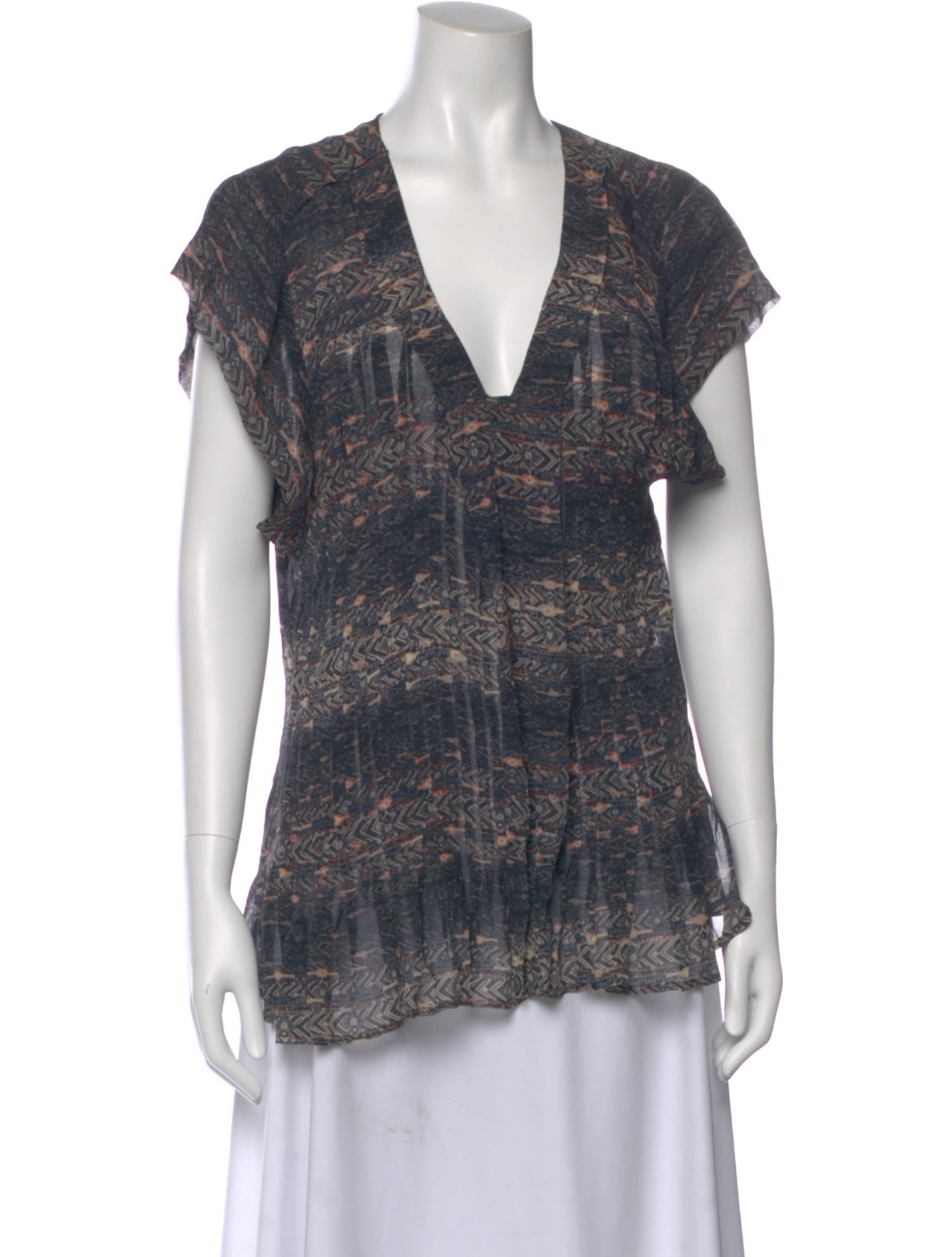 Isabel Marant Silk Printed Blouse