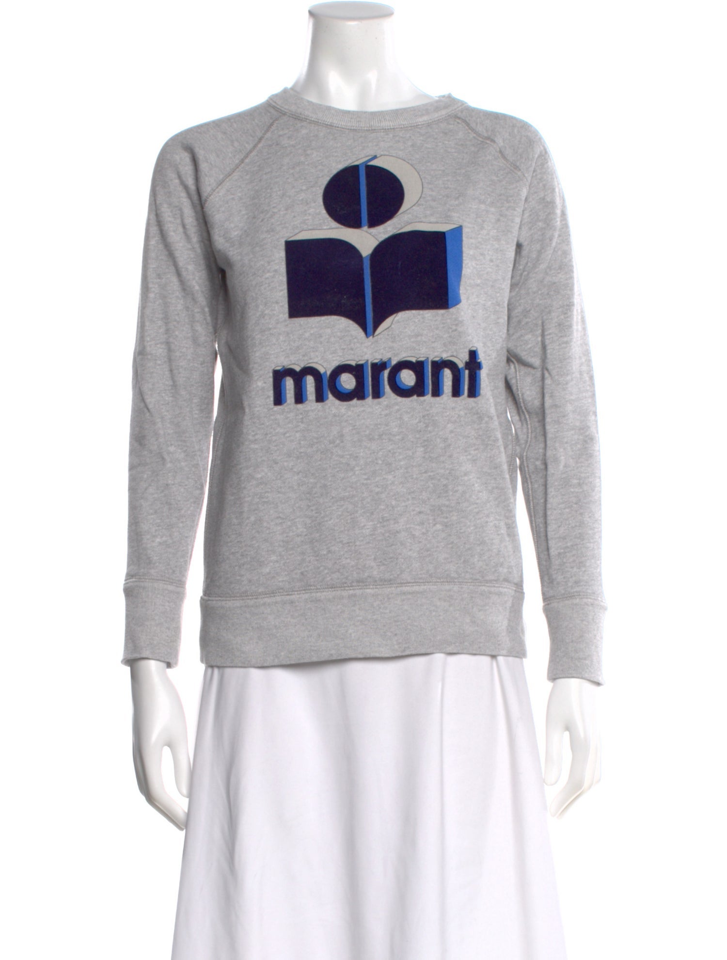 Isabel Marant Graphic Print Crew Neck Sweatshirt