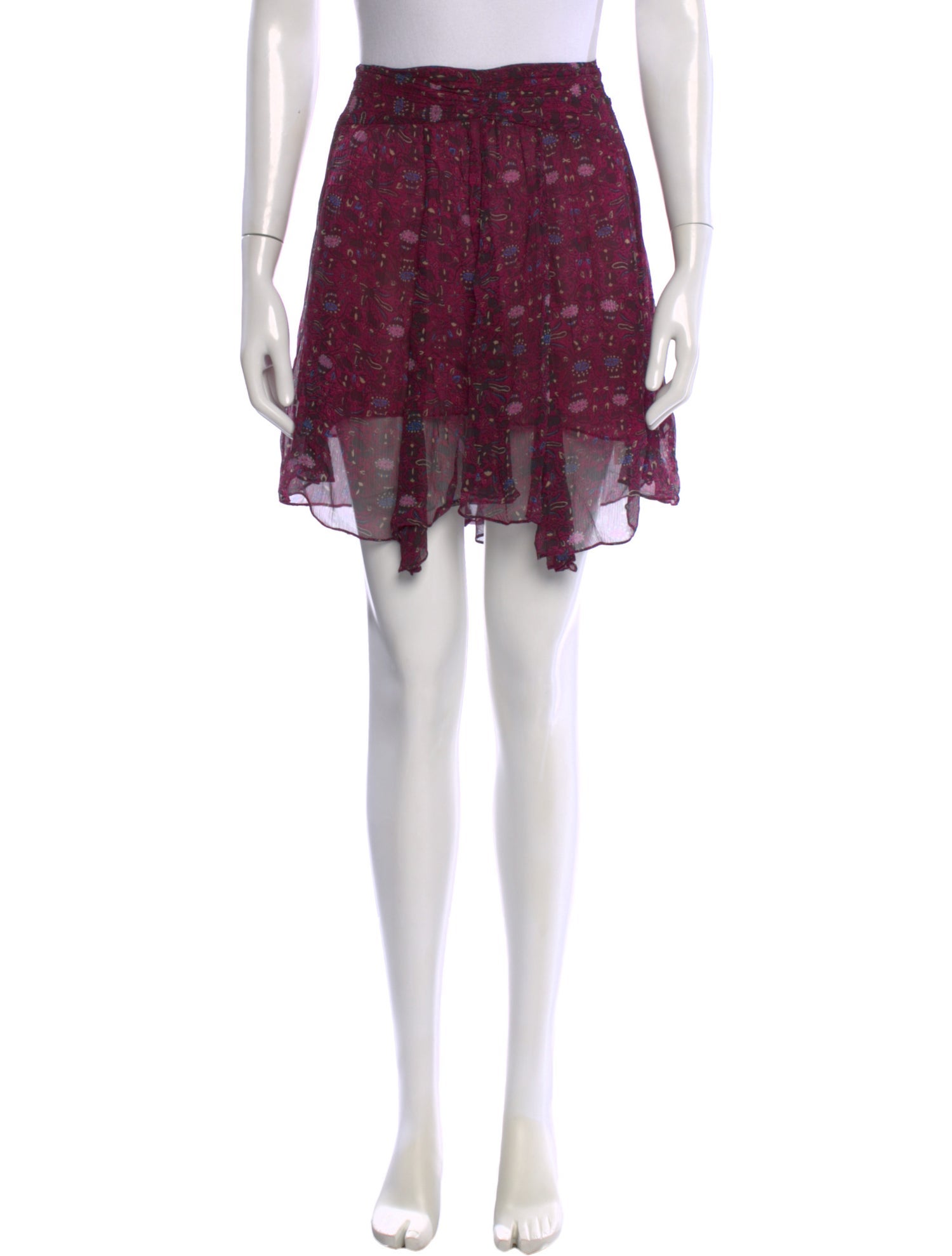 Isabel Marant Silk Knee-Length Skirt