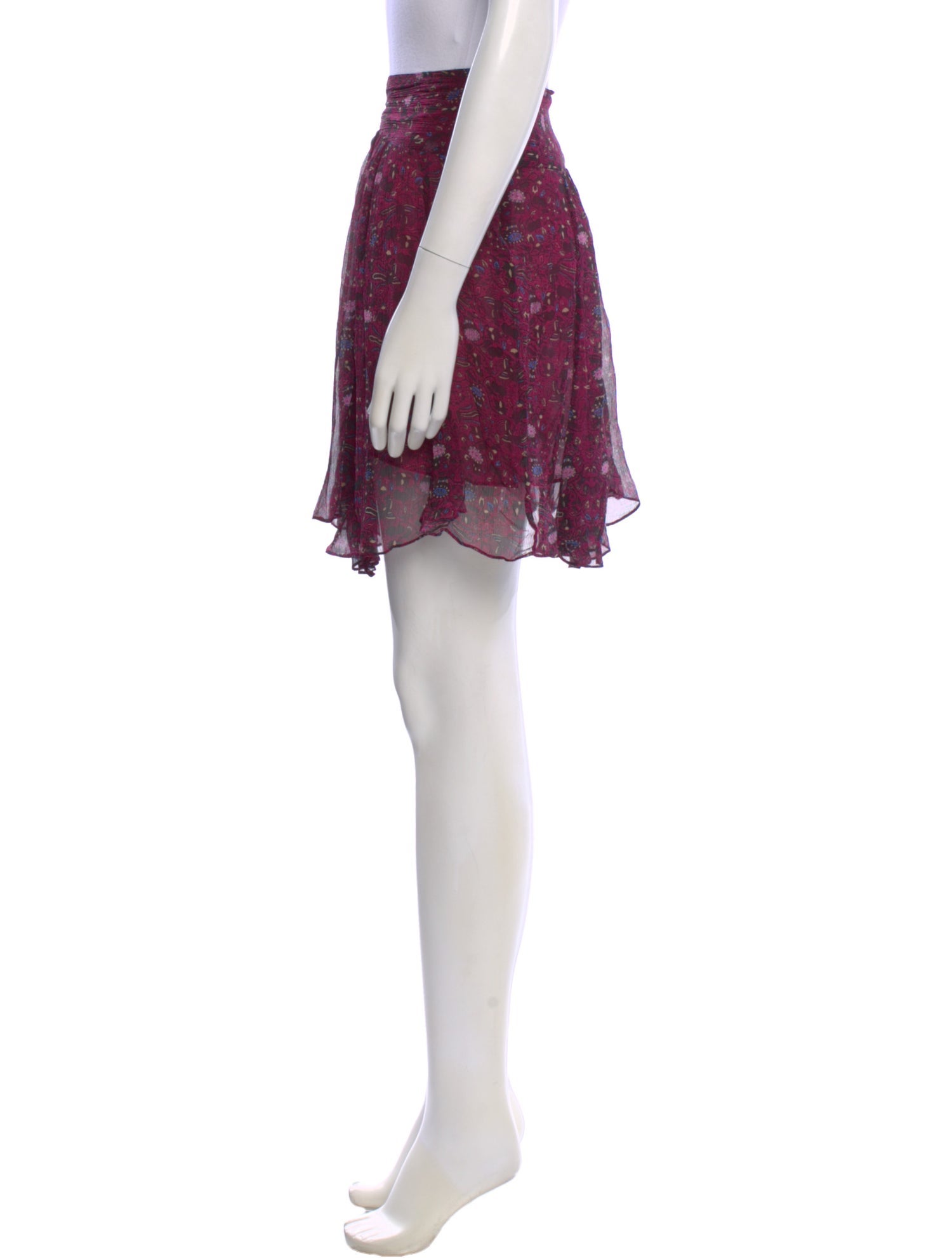 Isabel Marant Silk Knee-Length Skirt