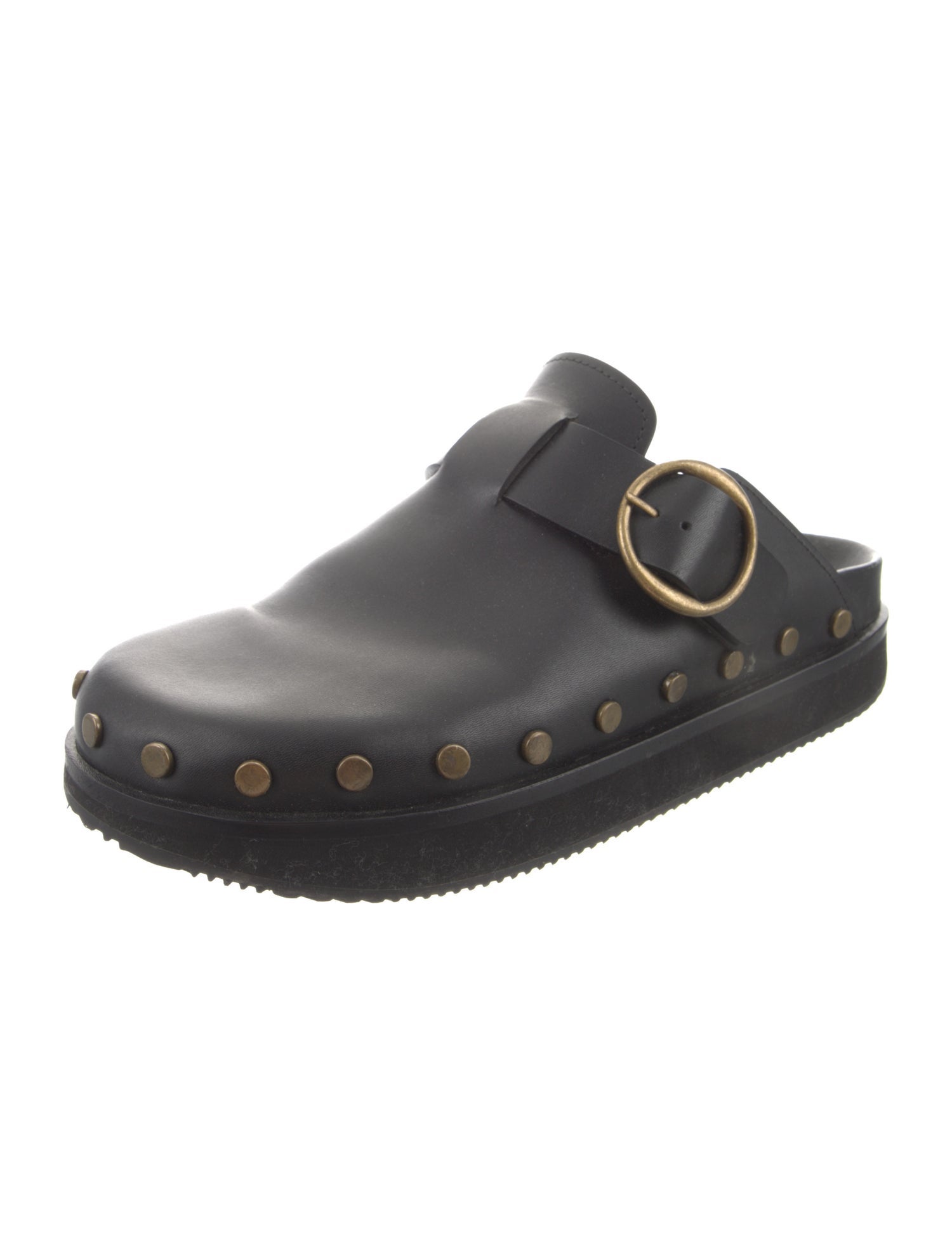 Isabel Marant Leather Studded Accents Mules