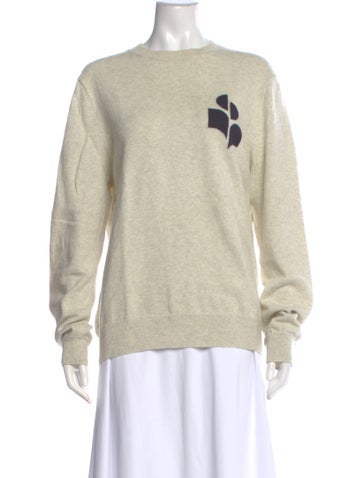 Pre-owned Isabel Marant Graphic Print Crew Neck Sweater In Brown