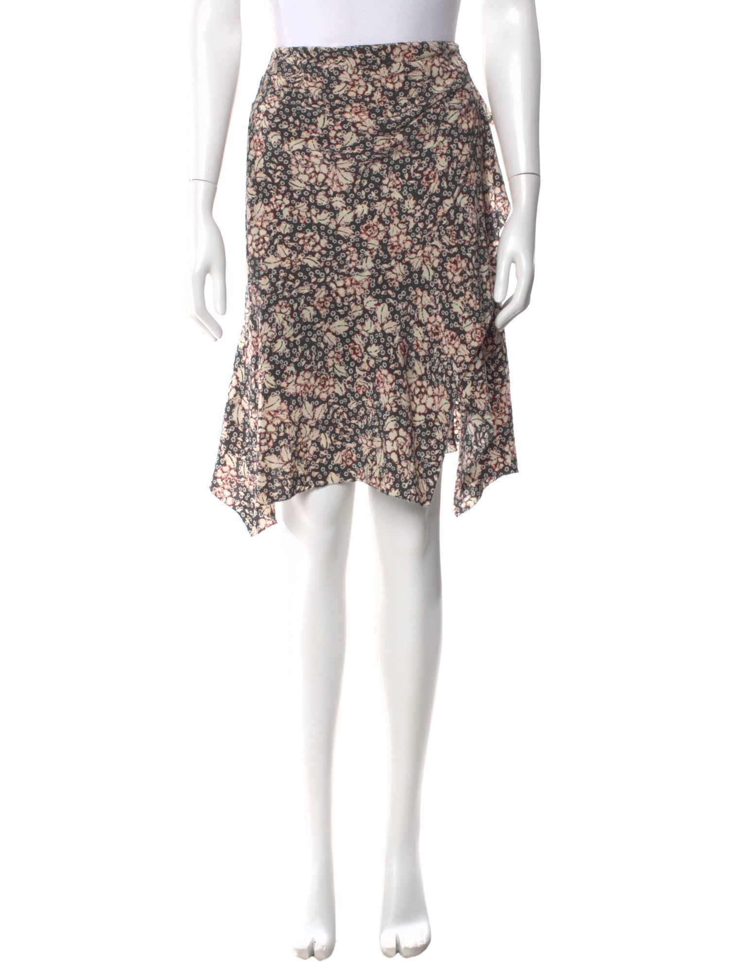 Isabel Marant Silk Knee-Length Skirt