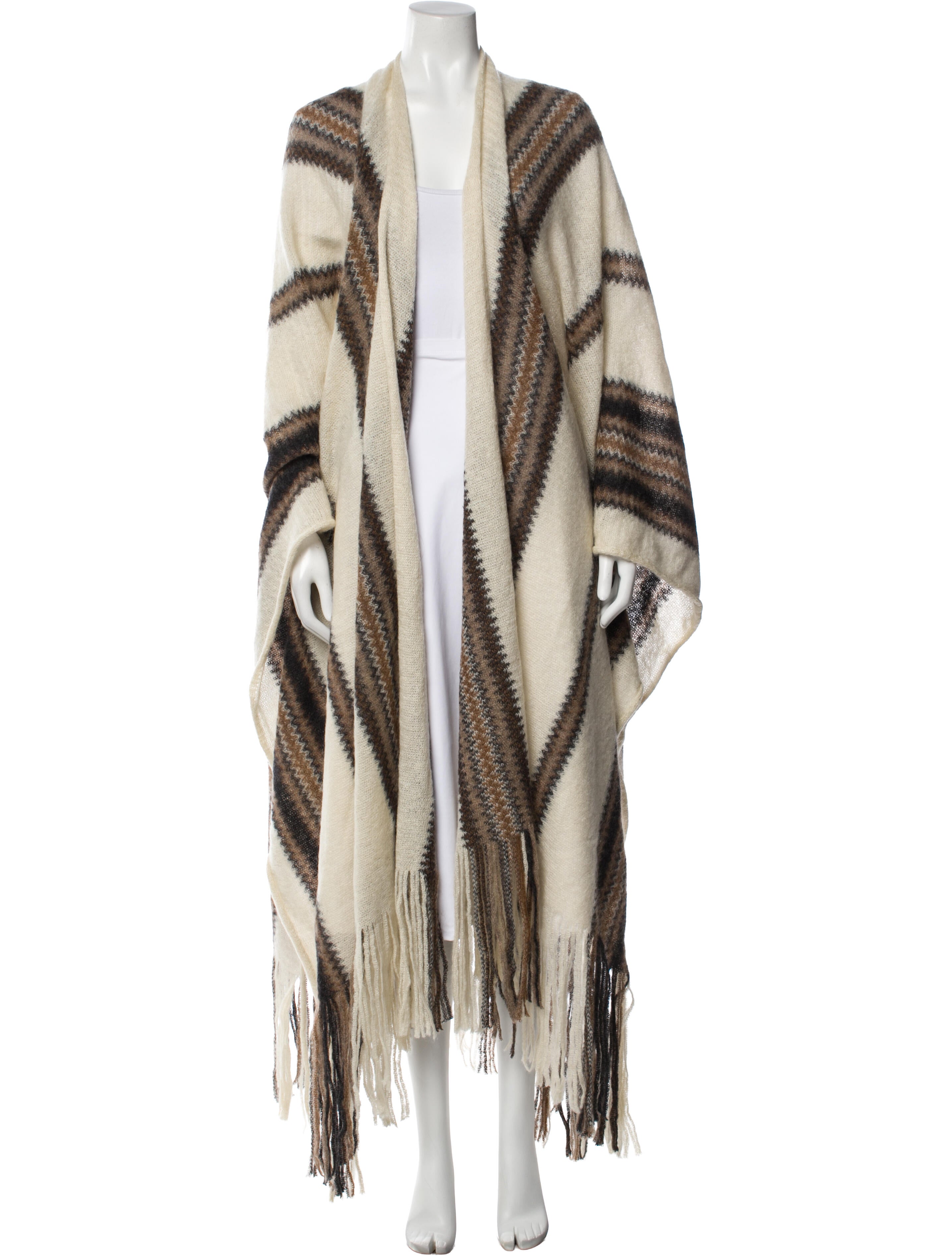 Isabel Marant Kid Mohair Striped Shawl