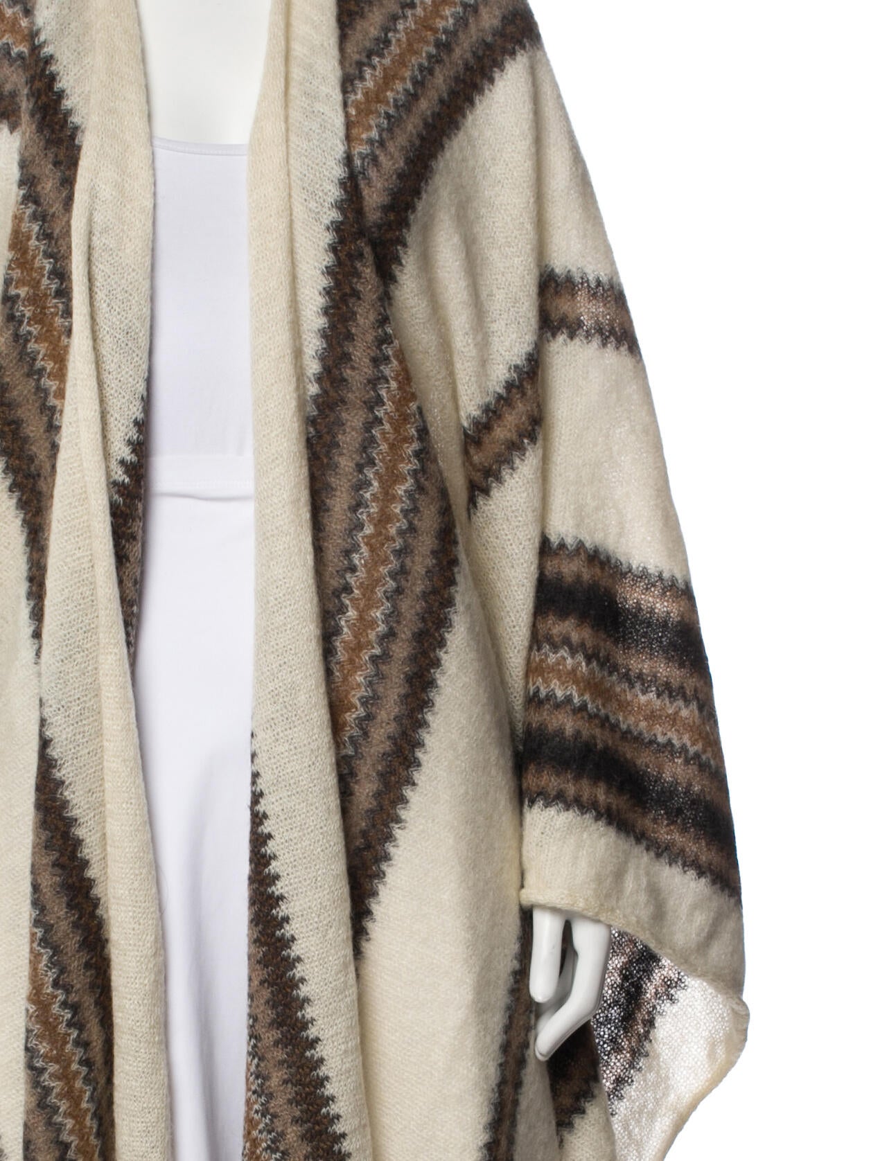 Isabel Marant Kid Mohair Striped Shawl